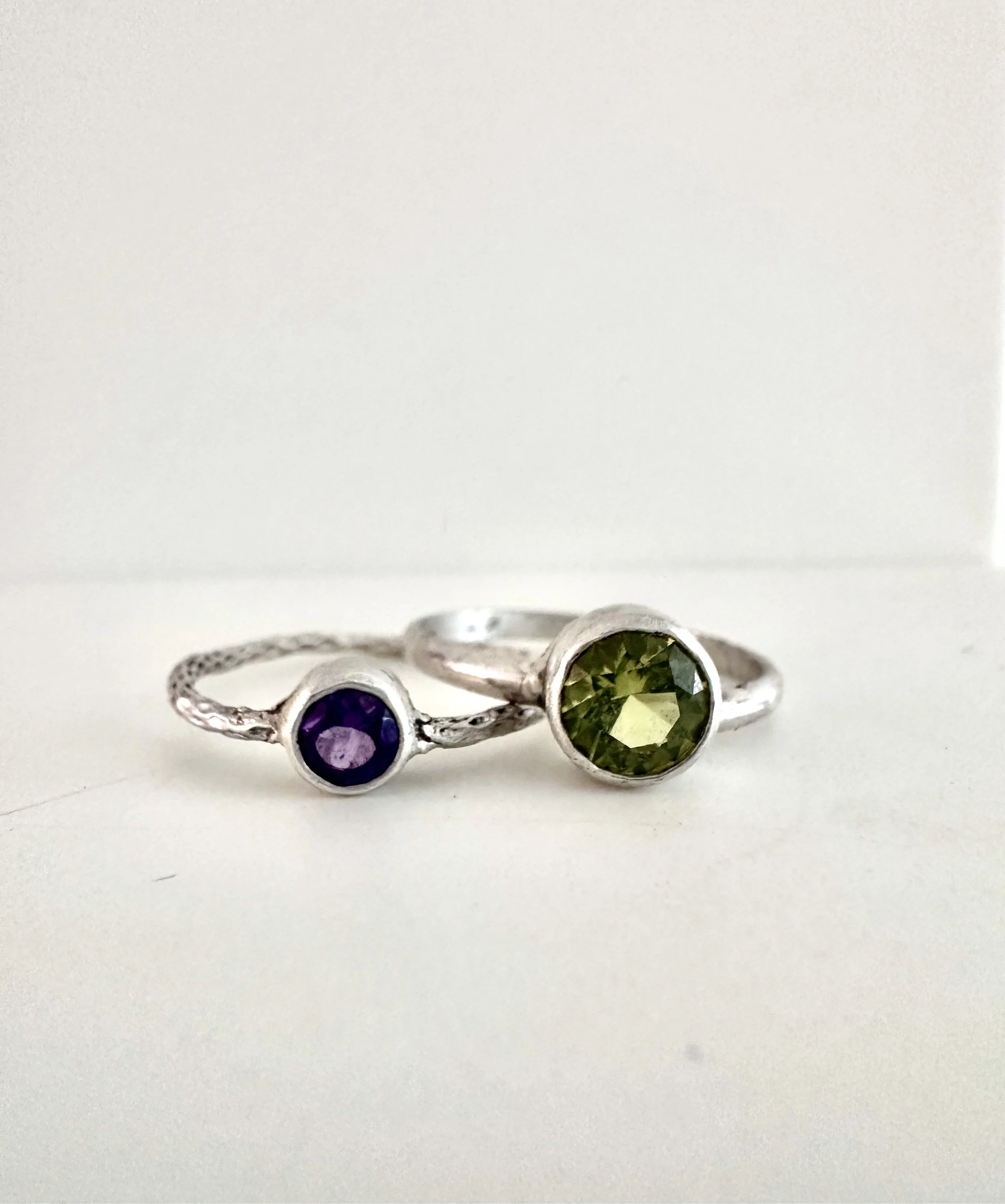 [apr 17] faceted gemstone rings