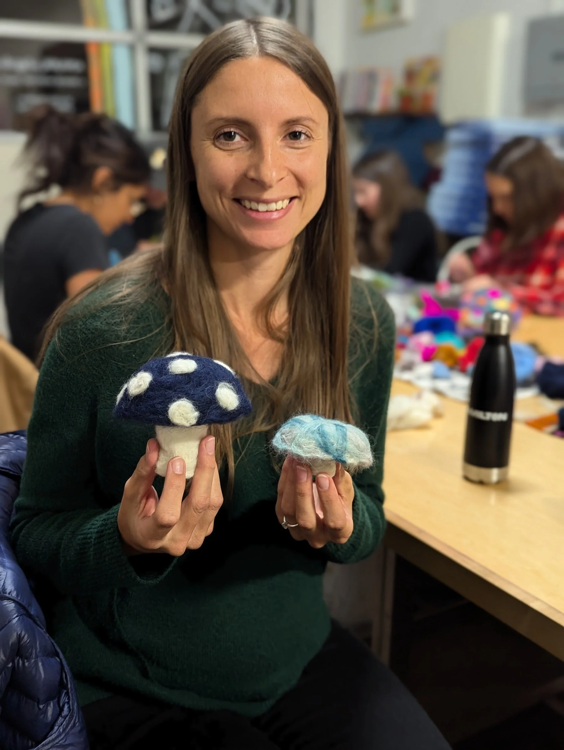 [april 28] felted mushrooms 🍄