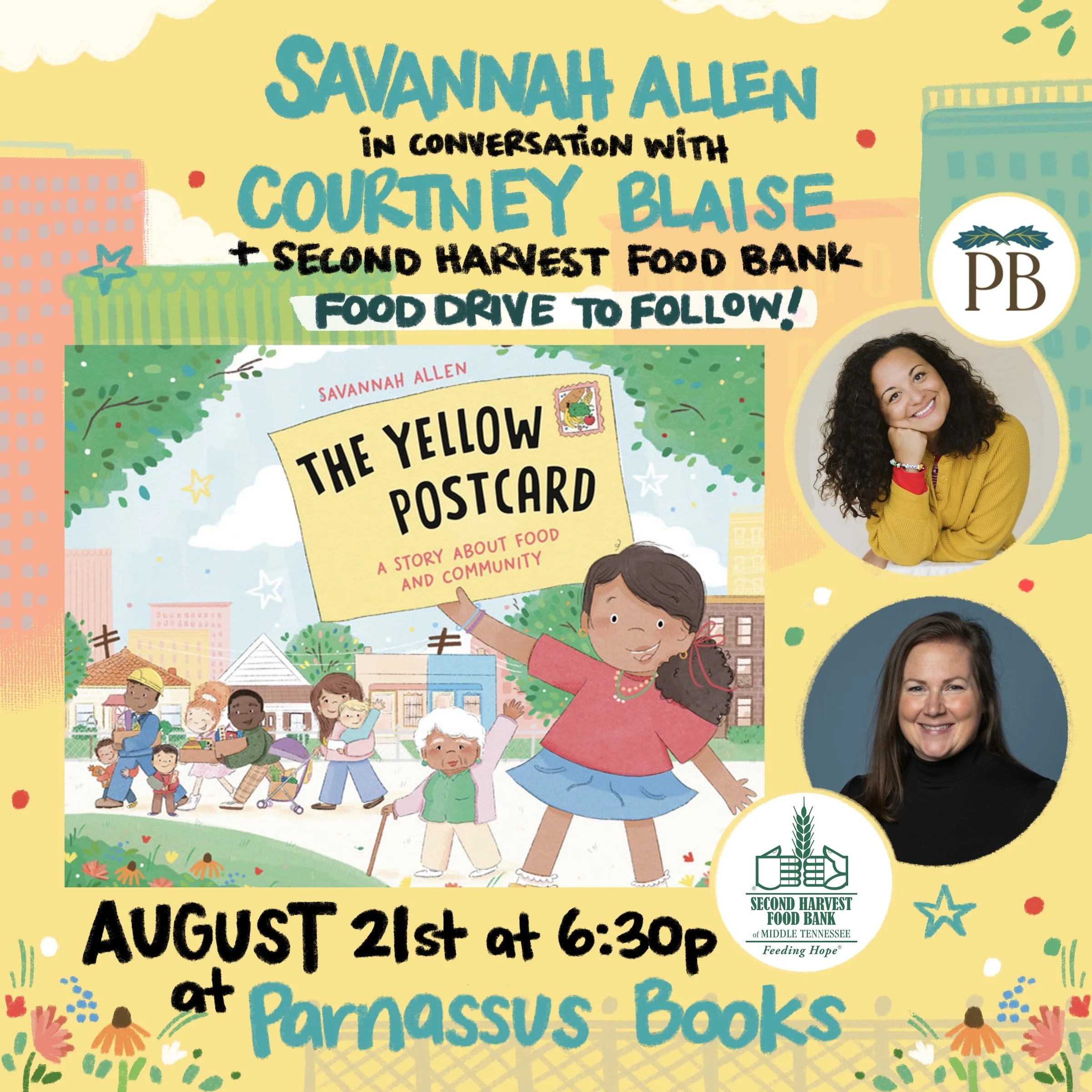 Parnassus Reading with Courtney Blaise - Second Harvest Food Bank