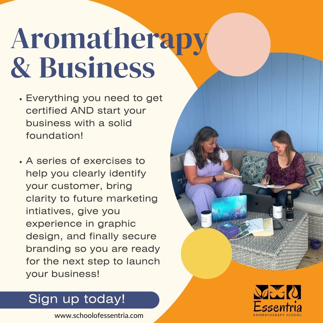 Hey, if you've ever thought about becoming a certified aromatherapist, now's the time to make it happen! Our online course on clinical aromatherapy certification and business foundations is all you need to become a kickass aromatherapist. Just click 