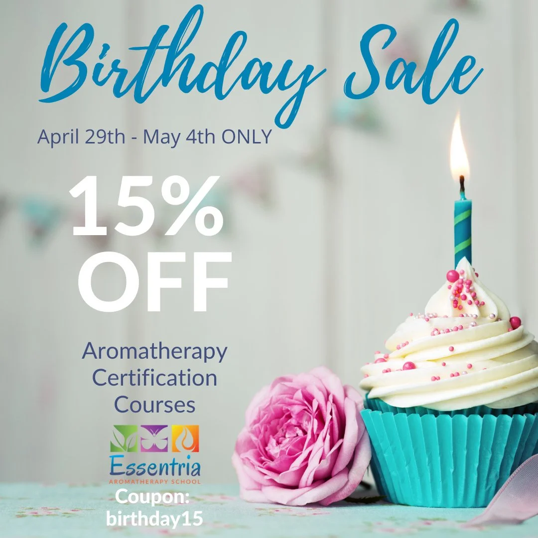 🎉 We just turned 7 &ndash; and YOU Get the Gift! 🎉⁠
💧 Save 15% on all our certification courses and bundles! 💧⁠
If you&rsquo;re passionate about essential oils and ready to take the next step, now&rsquo;s the time. Learn safely, confidently, and 