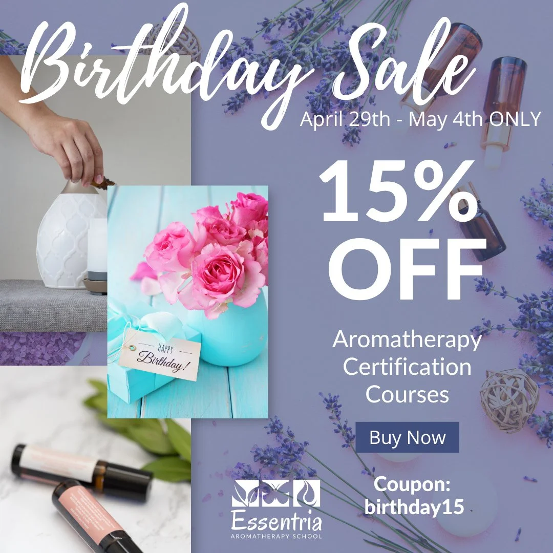 🚨 We&rsquo;re halfway through our birthday sale &ndash; have you joined the celebration yet? 🚨⁠
🌿 15% off all certification courses and bundles.⁠
💻 Learn from home.⁠
⏳ Sale ends soon!⁠
⁠
Don&rsquo;t wait &ndash; take the first step in your aromat