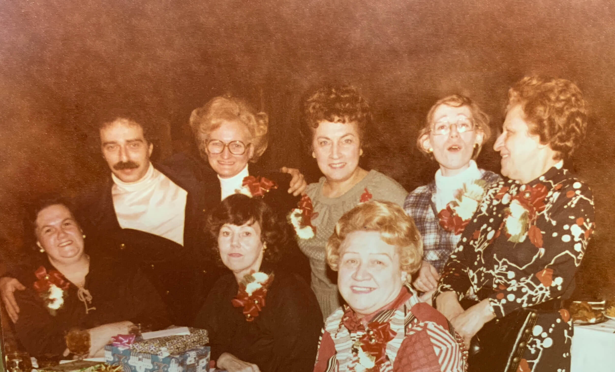 Flortek Corporation team at the 1978 holiday party.