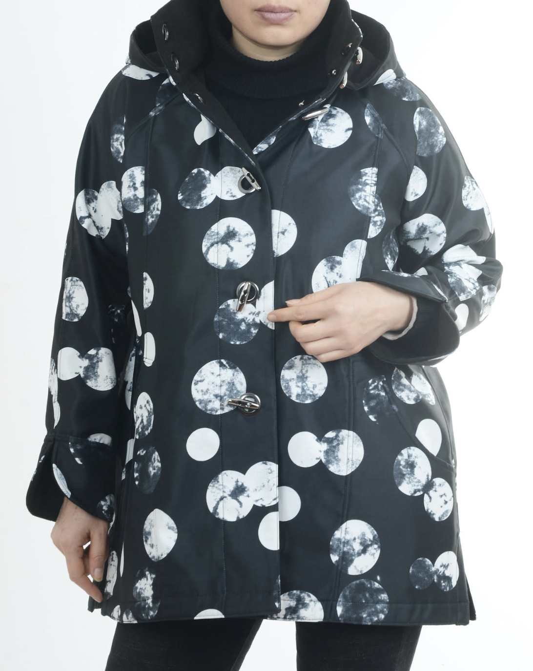NEW! Moon Print Toggle Coat (Also Available in Plus Size)