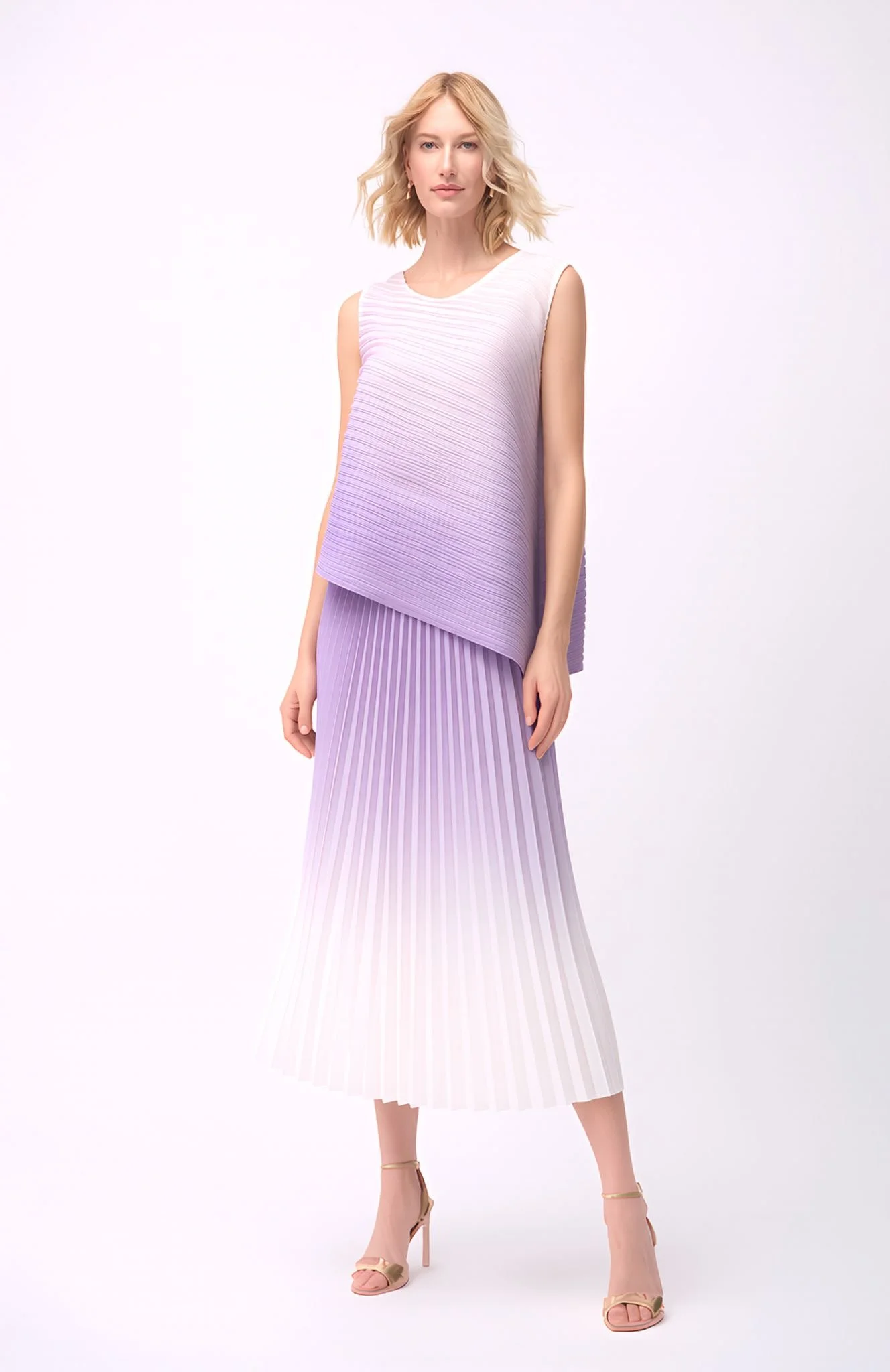 NEW! Ombre Skirt Set in Lilac