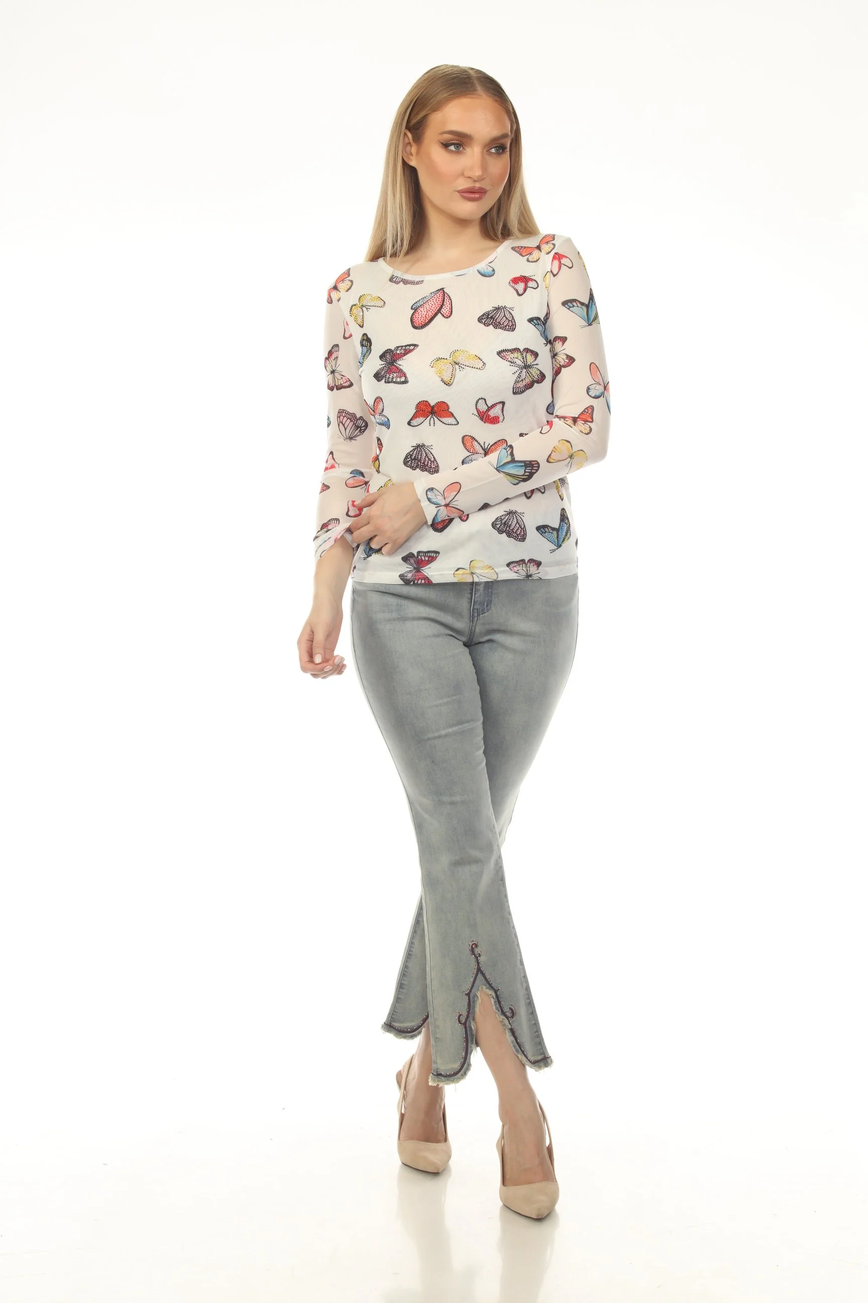 NEW! Butterfly Mesh Top