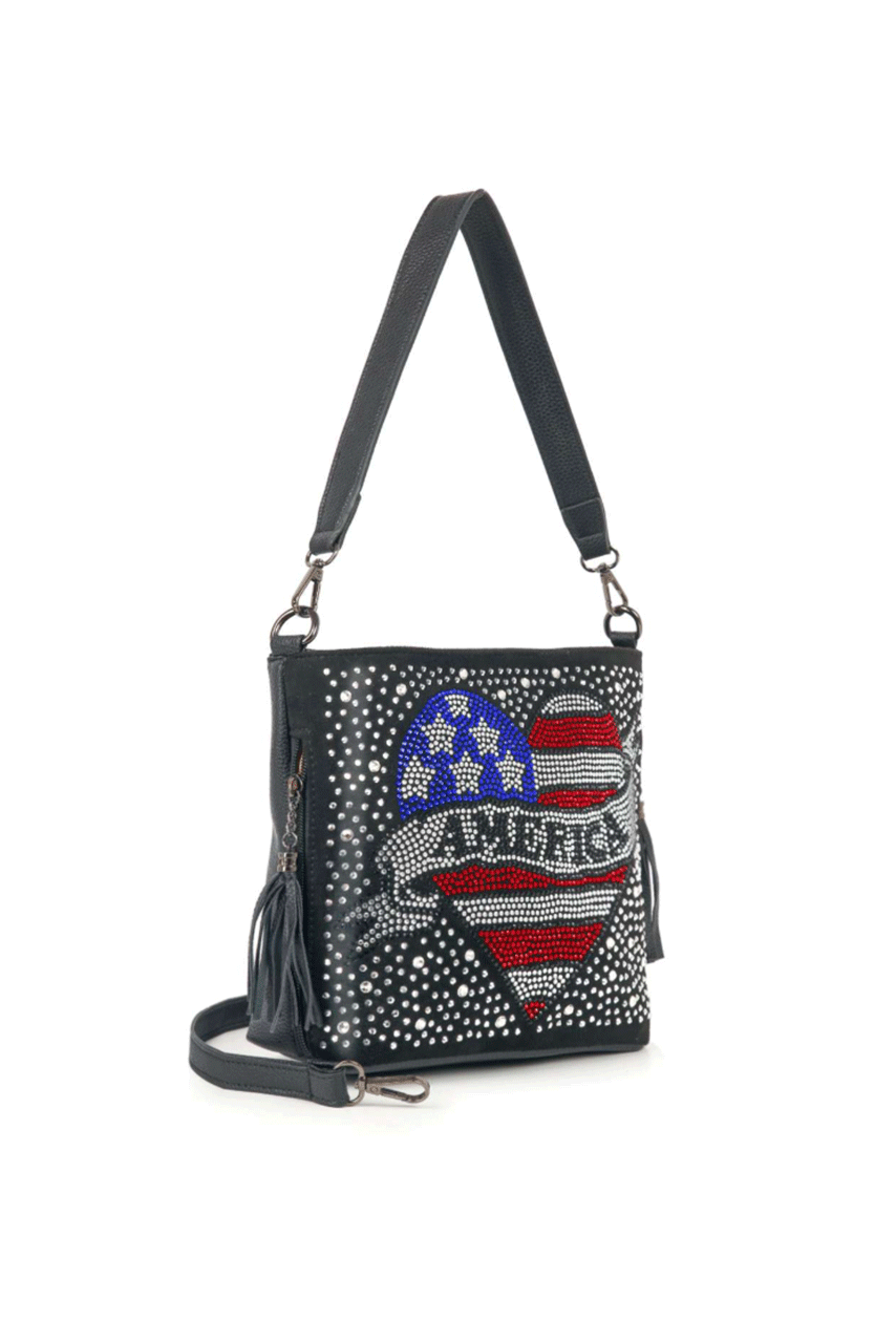 NEW! Americana Rhinestone Crossbody