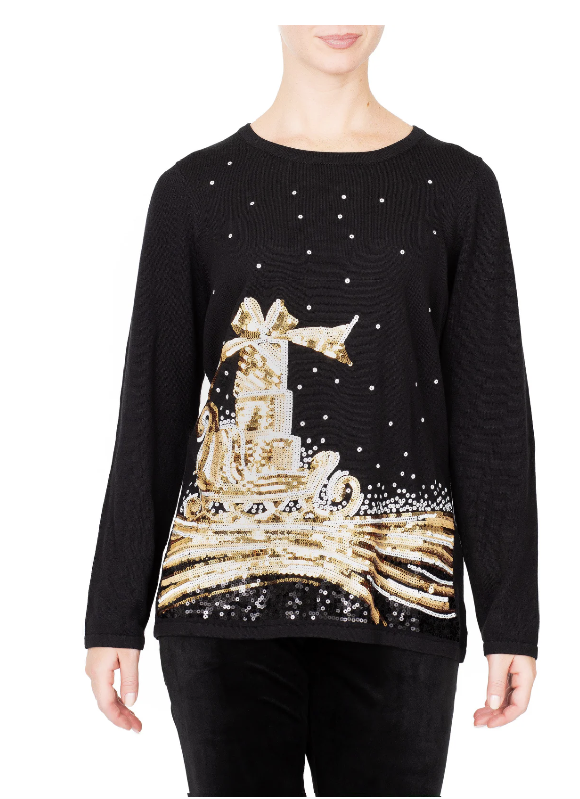 NEW! Black Multi Denim Trim Print Long Duster — Talk of The Walk