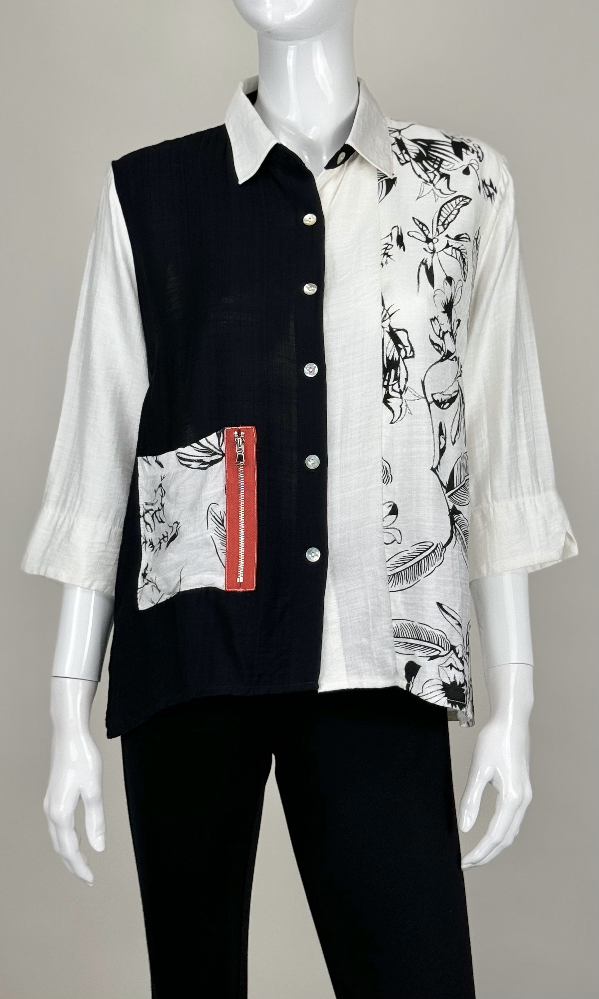 NEW! Zip Pocket Shirt (Also Available in PLUS Size)