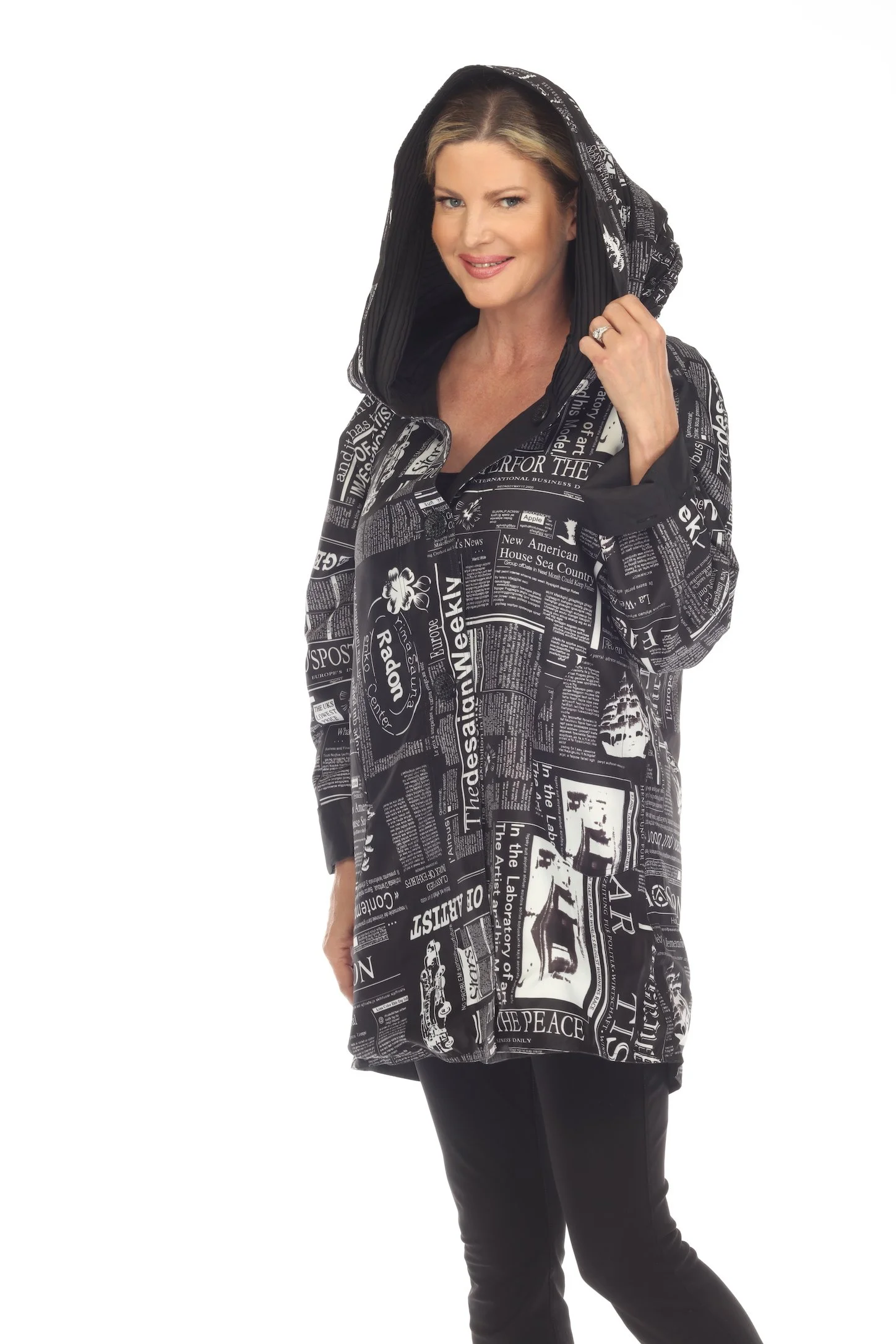 NEW! Reversible Newsprint Raincoat