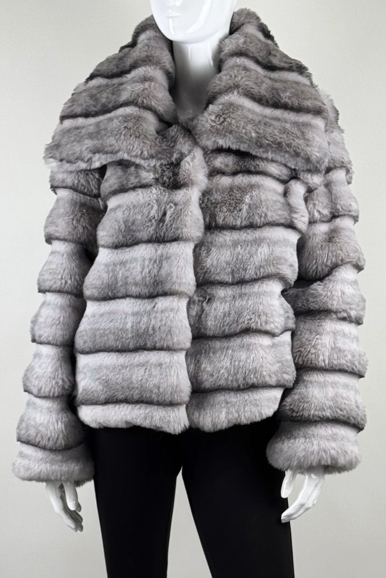 NEW! Faux Fur Chinchilla Jacket