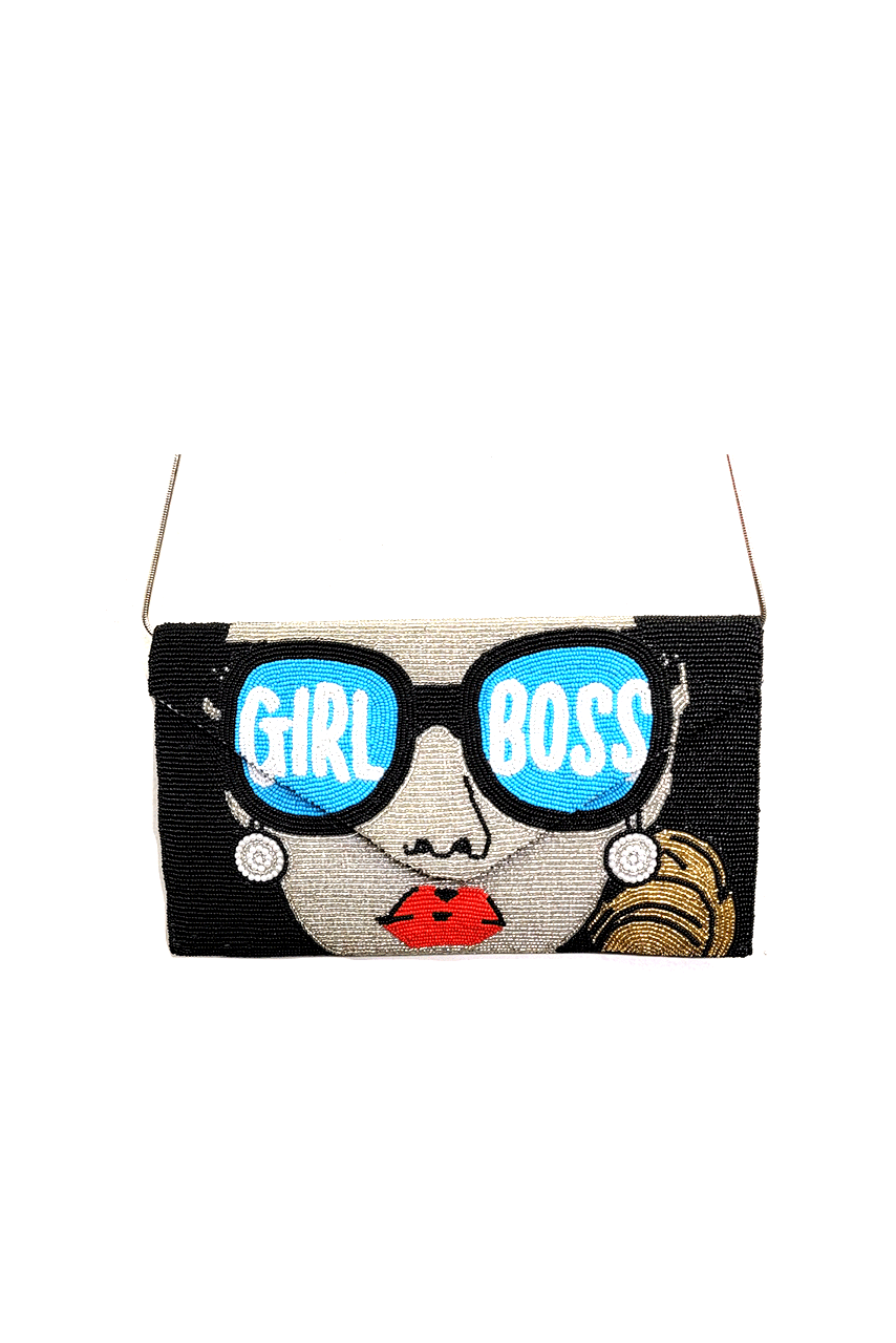 NEW! GIRL BOSS Beaded Handbag