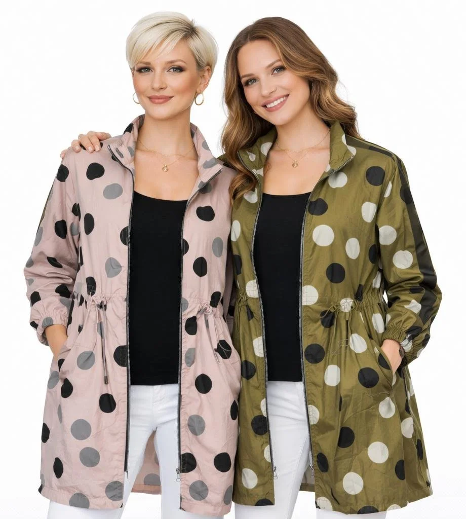 NEW! Dot Trench Coat