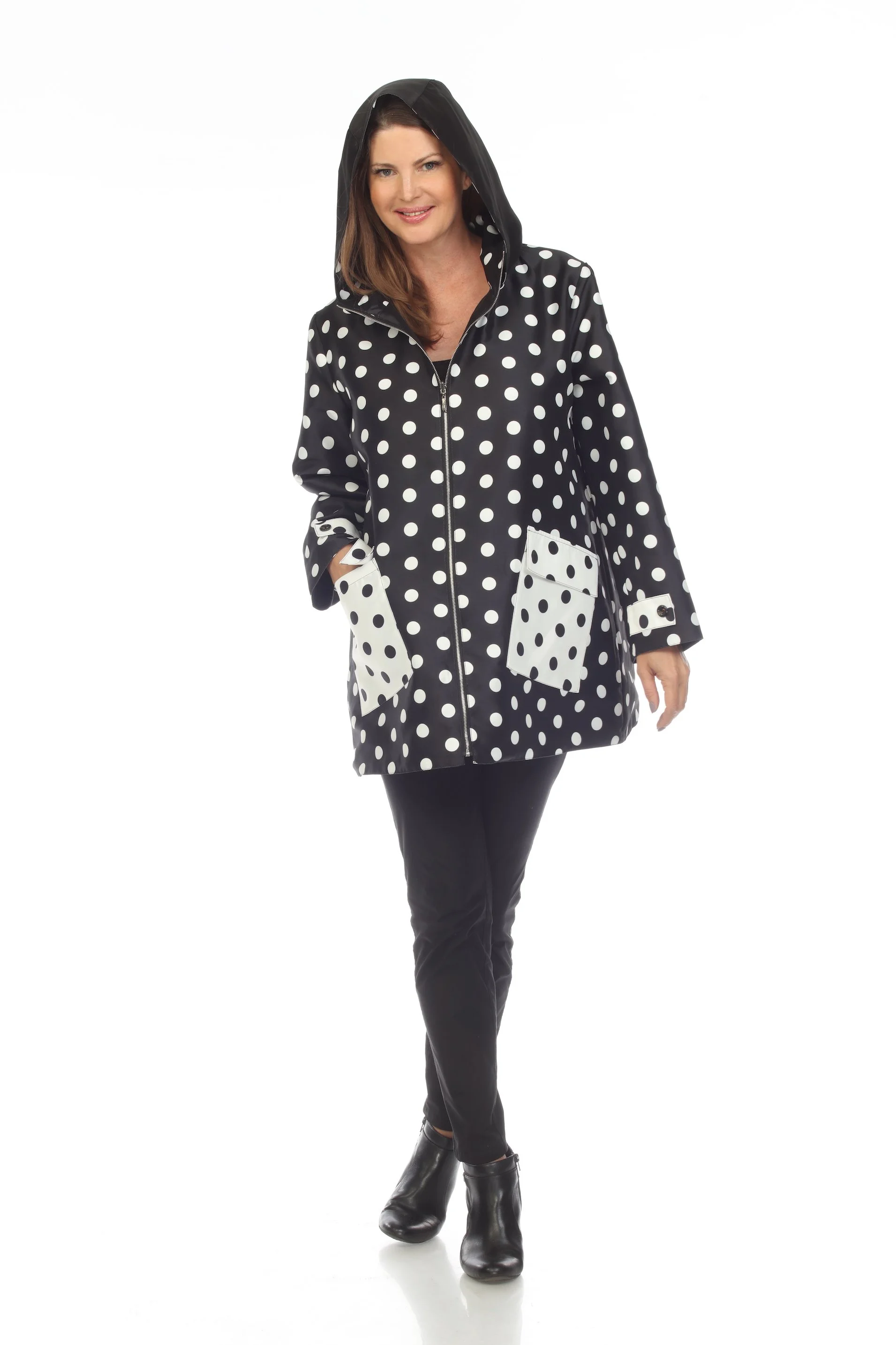 NEW! Reversible Black and White Dots Jacket