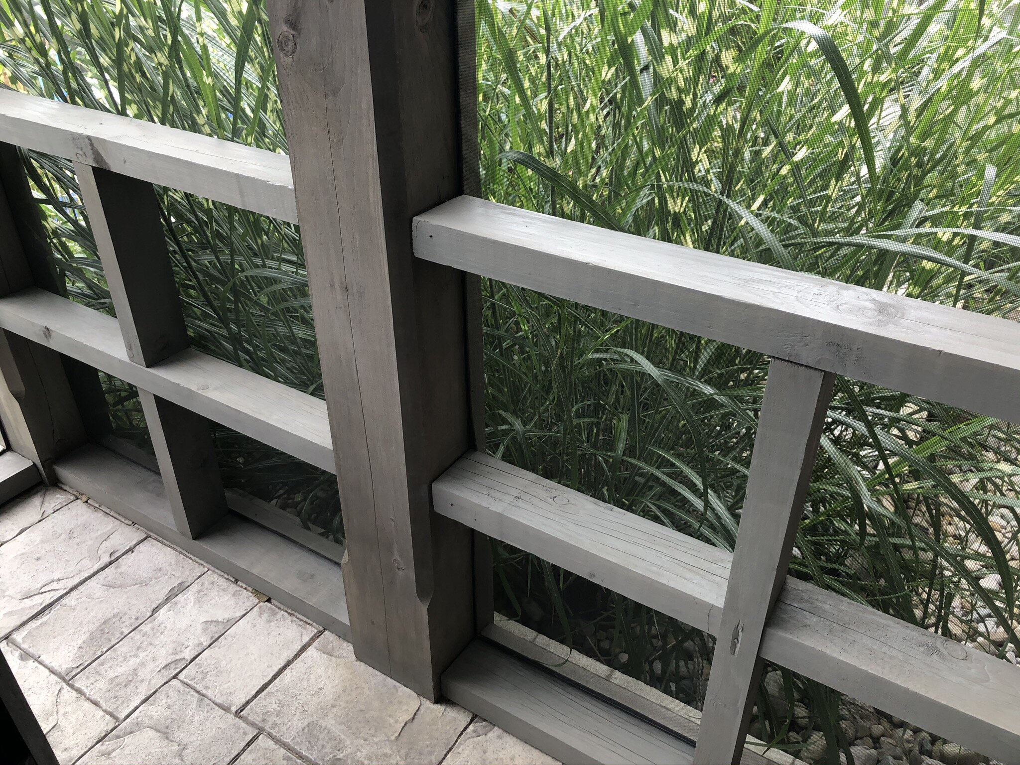 Screened-in Porch (re-stain wood) - Maintenance
