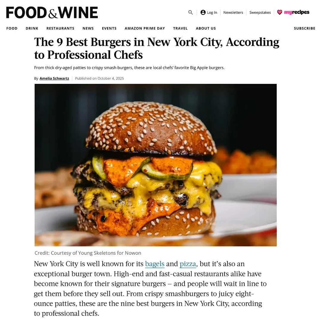 @motzburger &amp; @hamburger_america were just featured in @foodandwine&rsquo;s roundup of NYC&rsquo;s best burgers according to professional chefs!!! 🍔🙌 Click the link in bio for the full list!