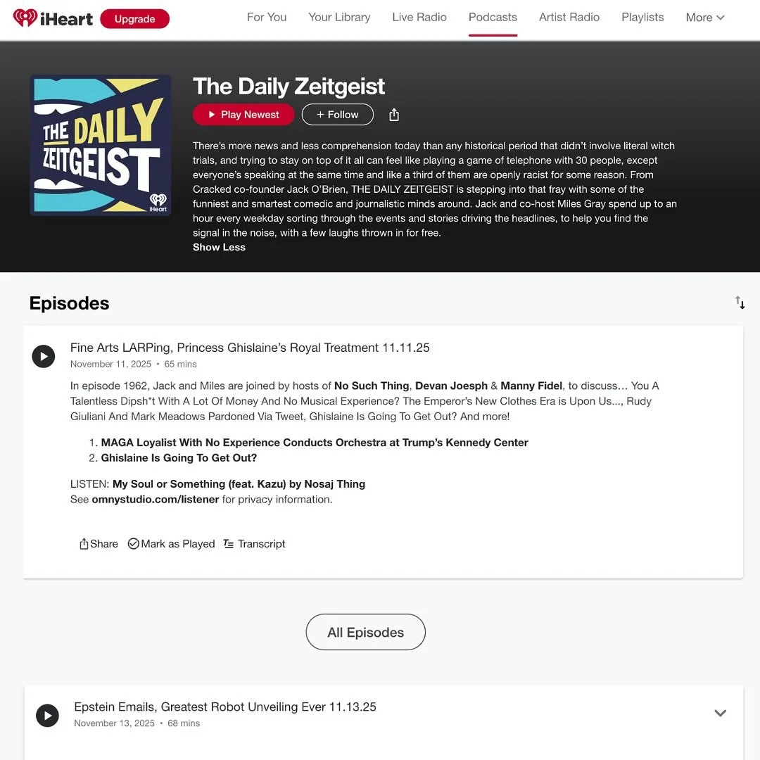 ICYMI, @mannyfidel &amp; @devanjjoseph from @nosuchthing.show joined @thedailyzeitgeist to break down some of the wildest headlines from this week! Check out ep. 1962 linked in bio! 🙌🎙️
