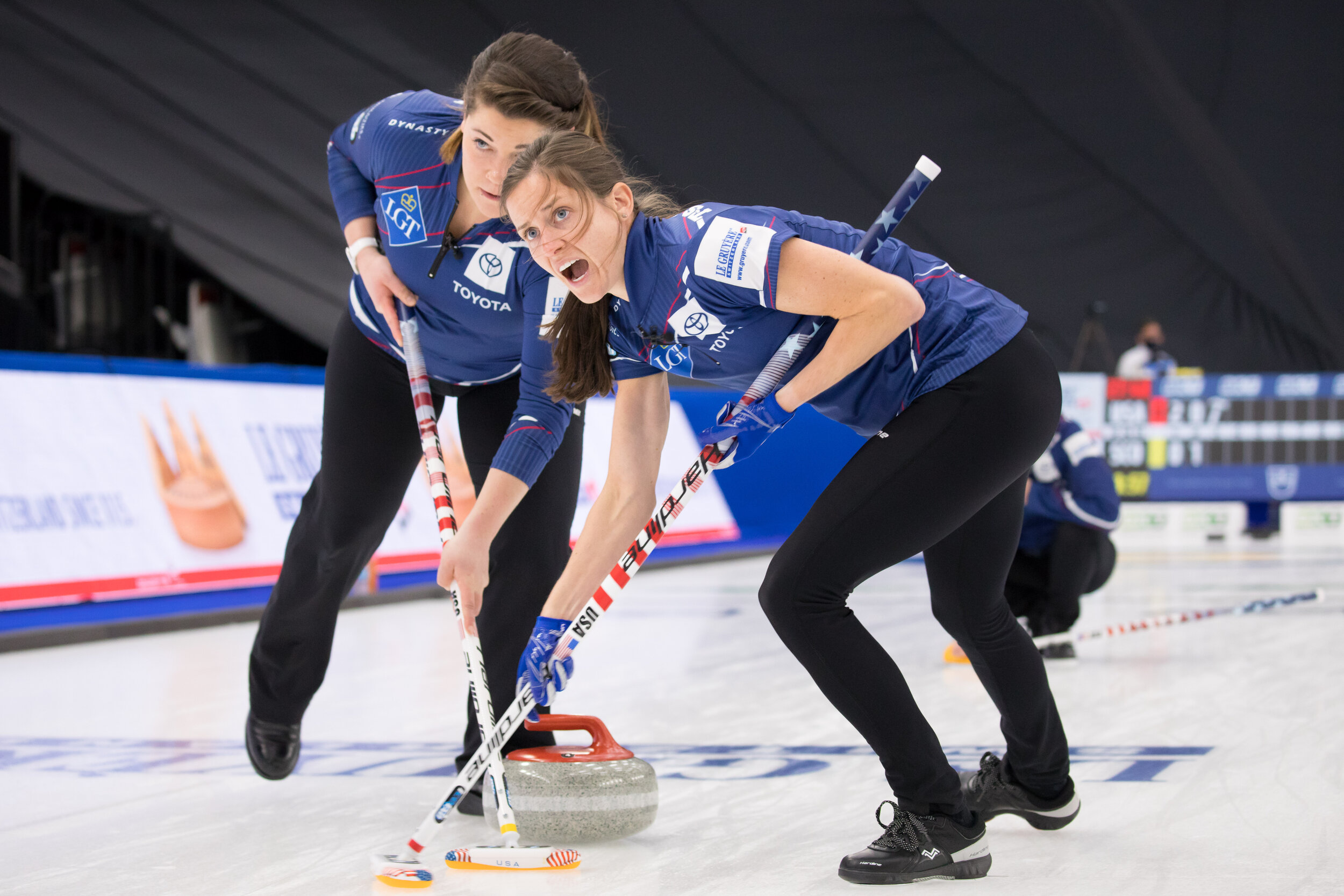 Team Usa In Playoff Contention At World Women S Curling Championship Usa Curling