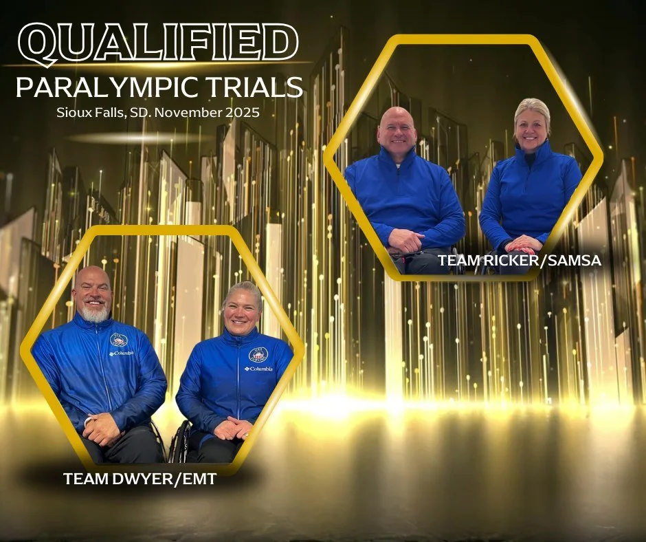The field is set for the Paralympic Trials this November in Sioux Falls, SD! Team Dwyer/Emt and Team Ricker/Samsa will face off in a best-of-three series to decide who will represent Team USA in Mixed Doubles at the Paralympic Games.