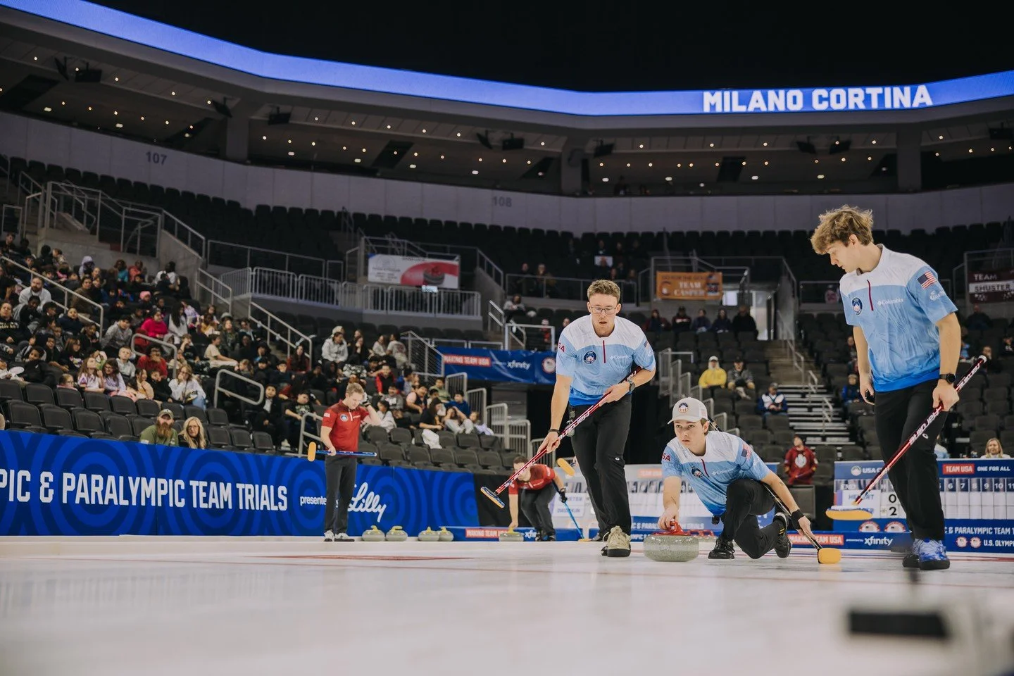 Team Hebert advances to a 4&ndash;0 record at the World Junior-B Championships and clinches a spot in the playoffs! #GOUSA
📸 Michael Woolheater