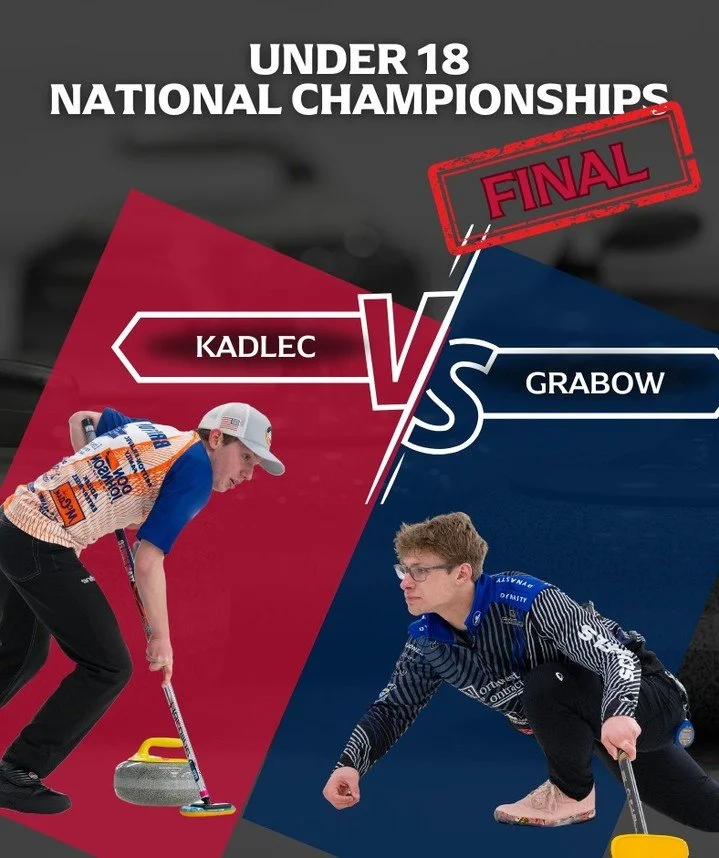 The finals are set at the U18 National Championships! 🏆
Team Johnson will face Team Berg for the gold, while Team Grabow takes on Team Kadlec in the men&rsquo;s final.
In the bronze medal games, Team Rose will play Team Berube, and Team Biesecker wi
