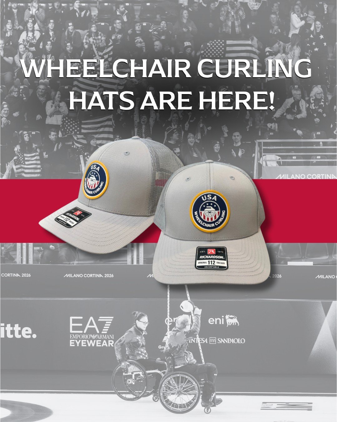 🧢 New from the Wheelchair Collection! The Wheelchair Curling Trucker Hat is here. Featuring a light grey design, PVC logo patch, breathable mesh backing, and an adjustable snapback closure, it&rsquo;s the perfect everyday accessory to show your supp