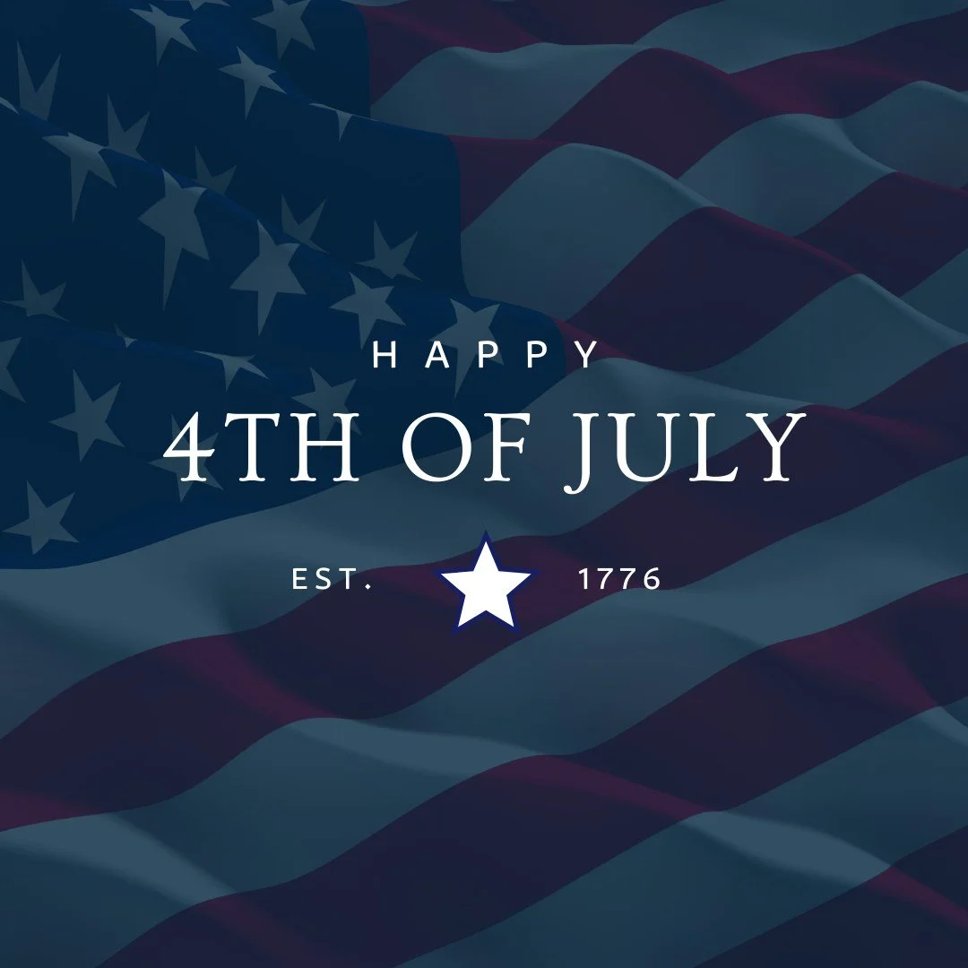 Happy Independence Day! 🇺🇸 Wishing you a safe and fun holiday filled with fireworks, family, and celebration.