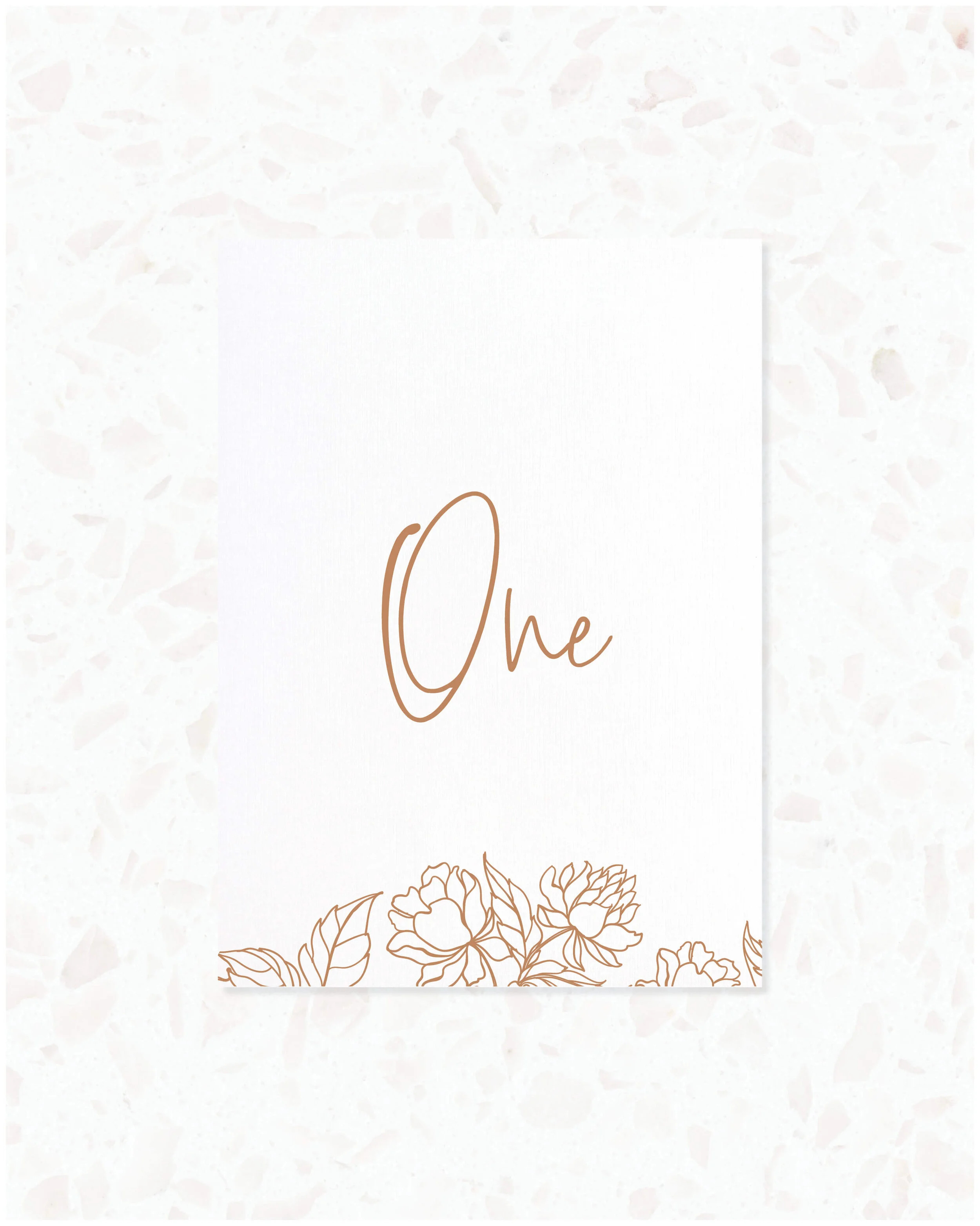 Wedding Table Number
