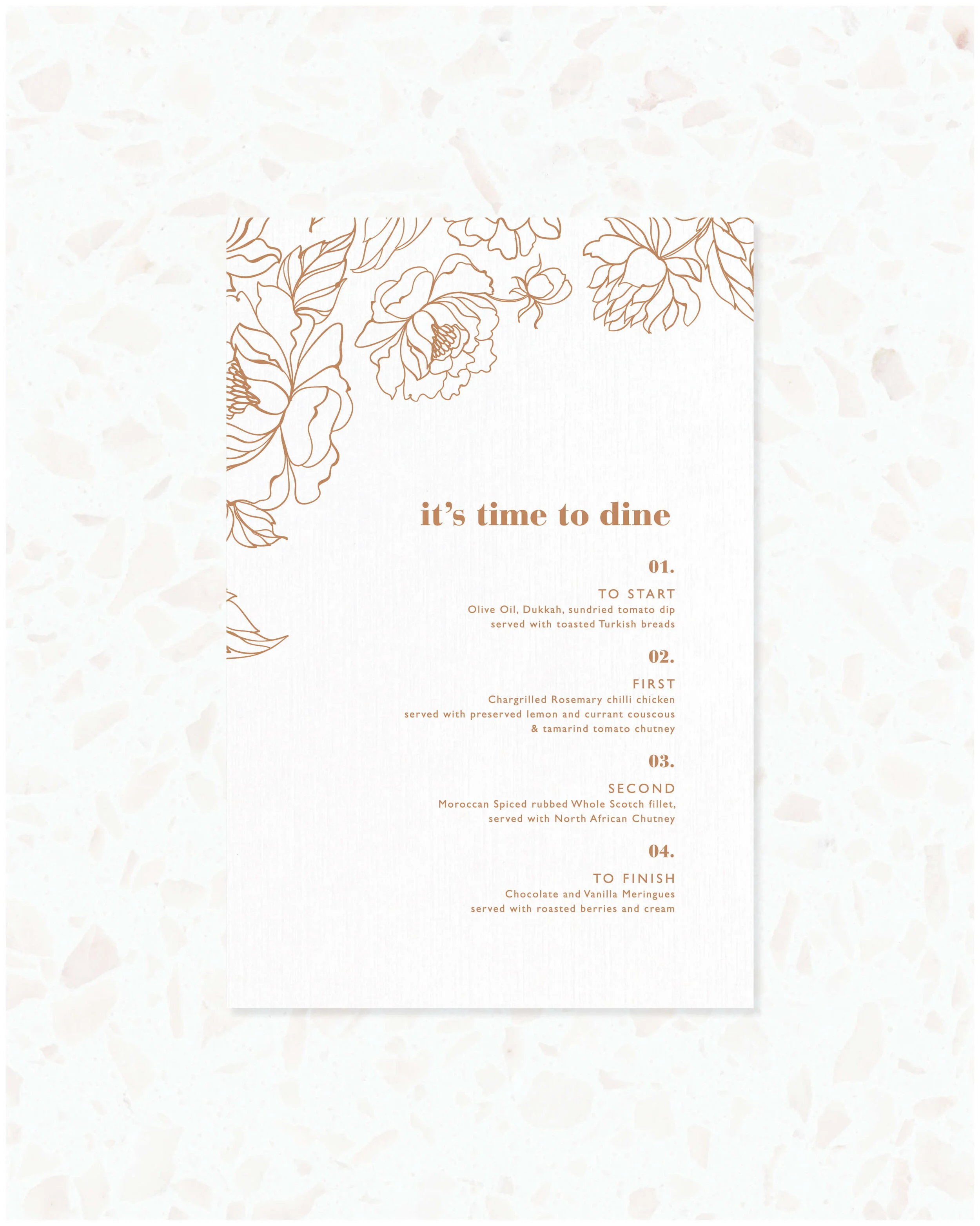 Wedding Menu