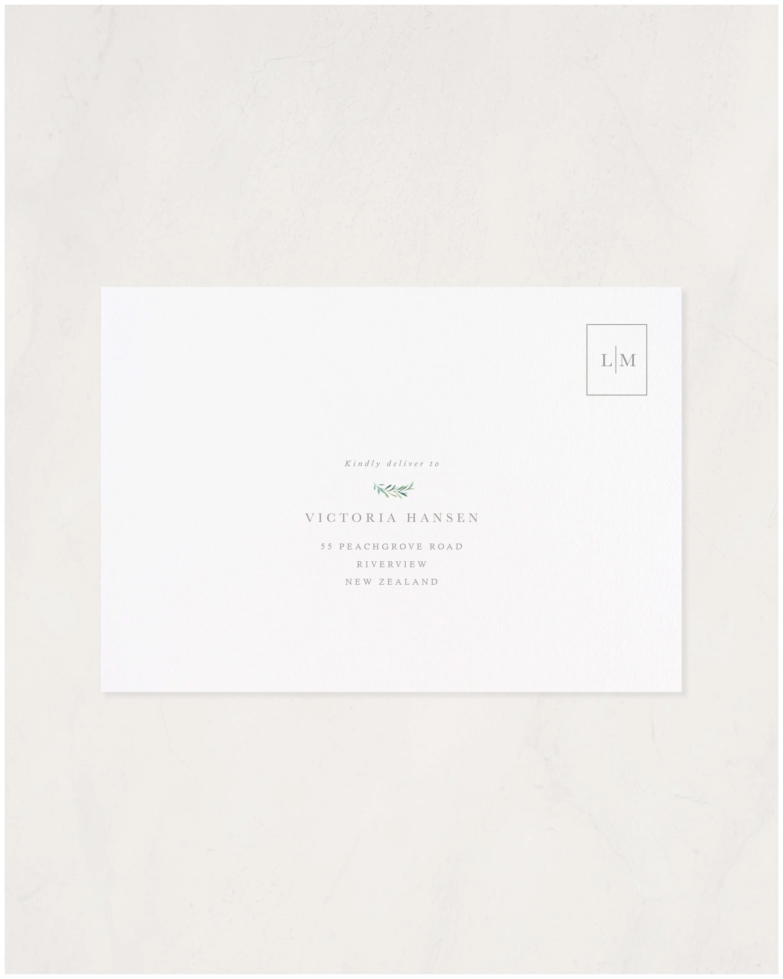Printed Guest Address Envelope