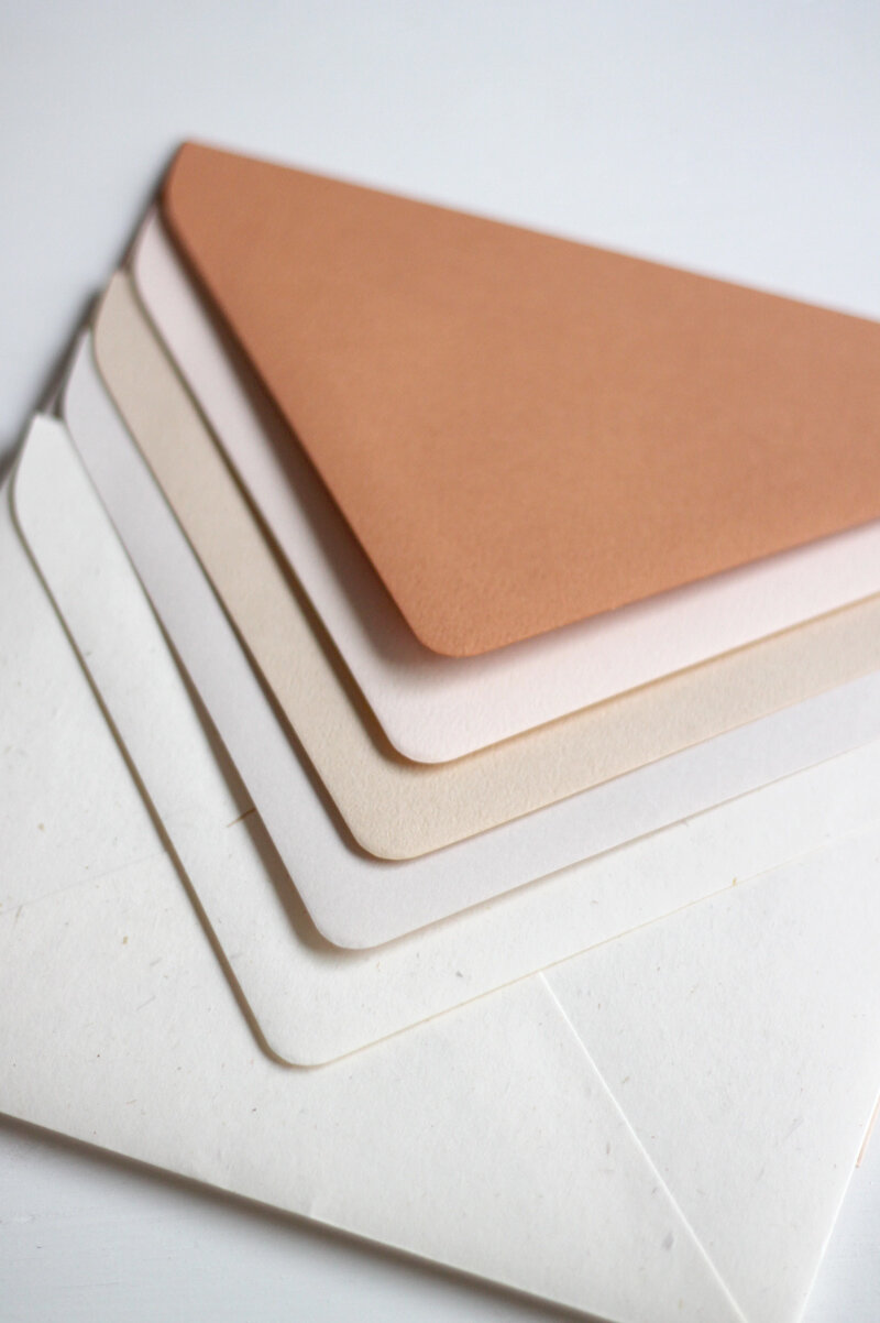 Wedding Stationery Advice -  Invitation Envelope Colours