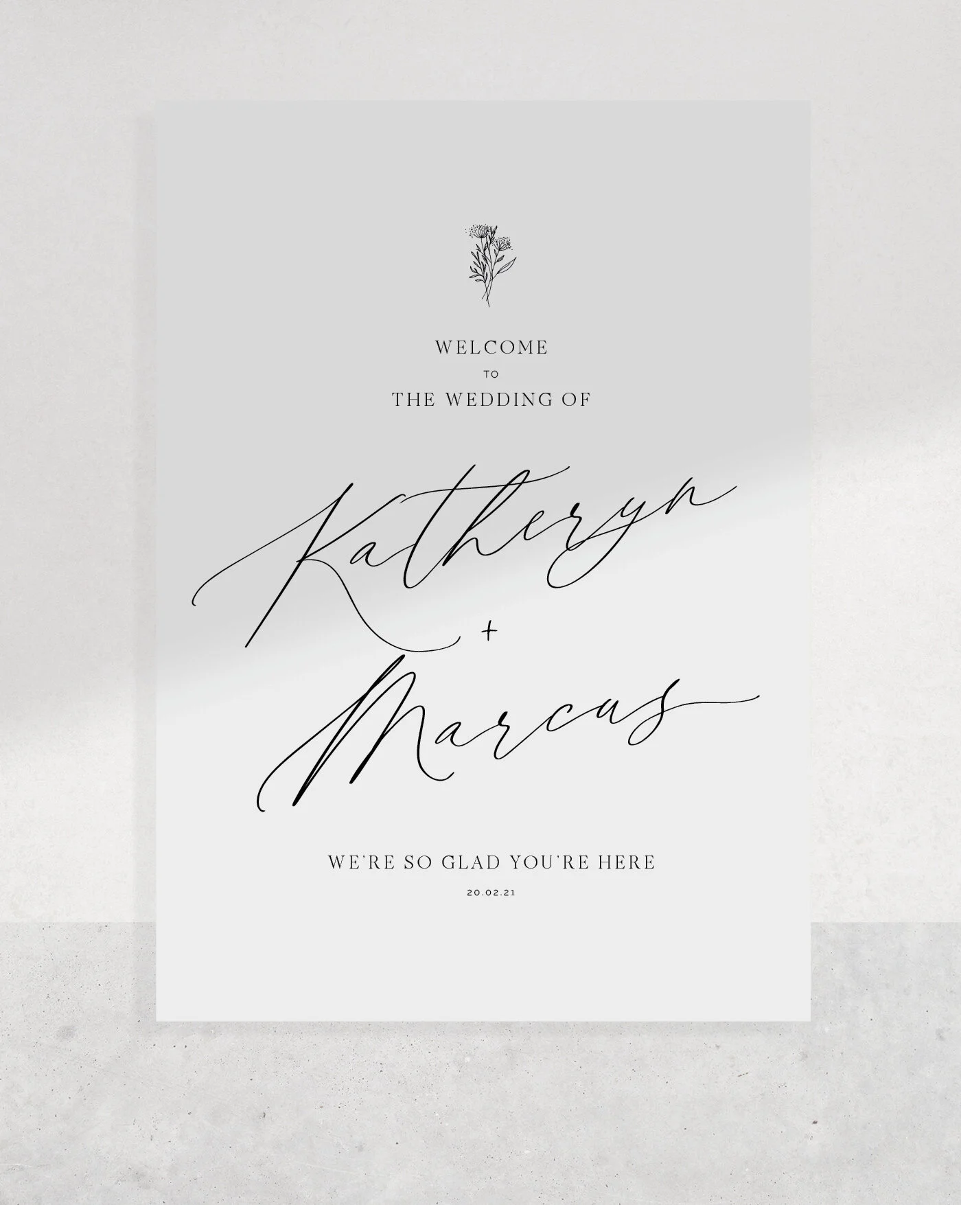 Just My Type Wedding Invitation Stationery NZ Wildflower Sketch Botanical Modern Romantic Bold Typography Calligraphy 10.jpg