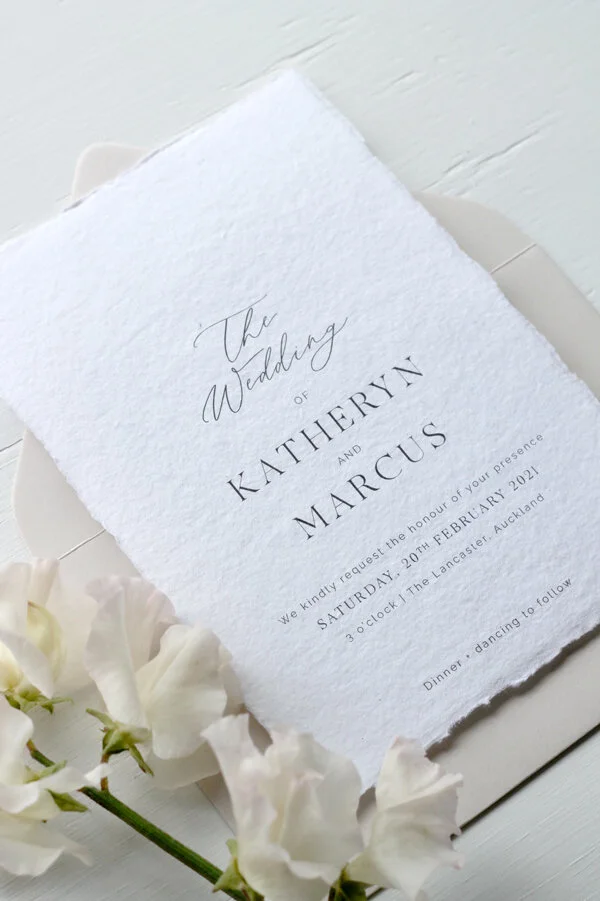 Wedding Invitation Stationery} The Ordelle - Modern Romantic with Wildflower Sketch