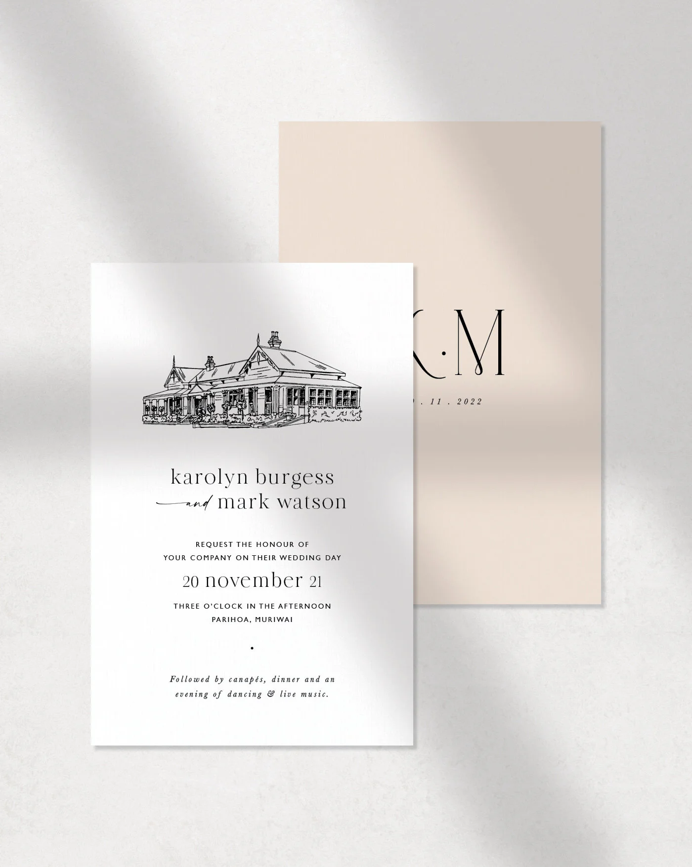 Custom Venue Sketch Just My Type Wedding Invitation Stationery Bold Modern Elegant Classic Minimal Organic Curve Arch3.jpg
