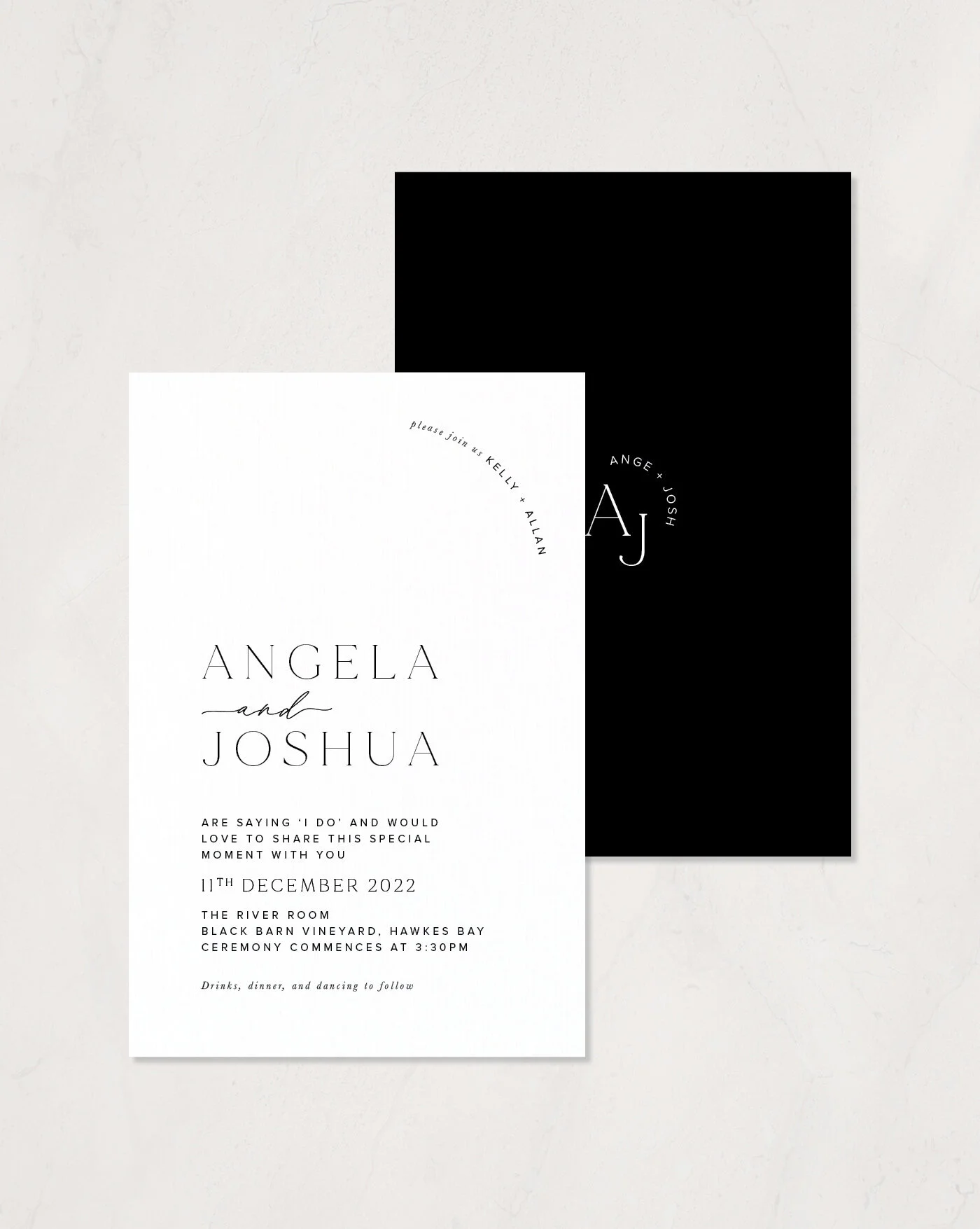 Invitation Just My Type Wedding Invitation Stationery Modern Romantic Minimal Classic Arch Monogram Rose Peony Floral2.jpg