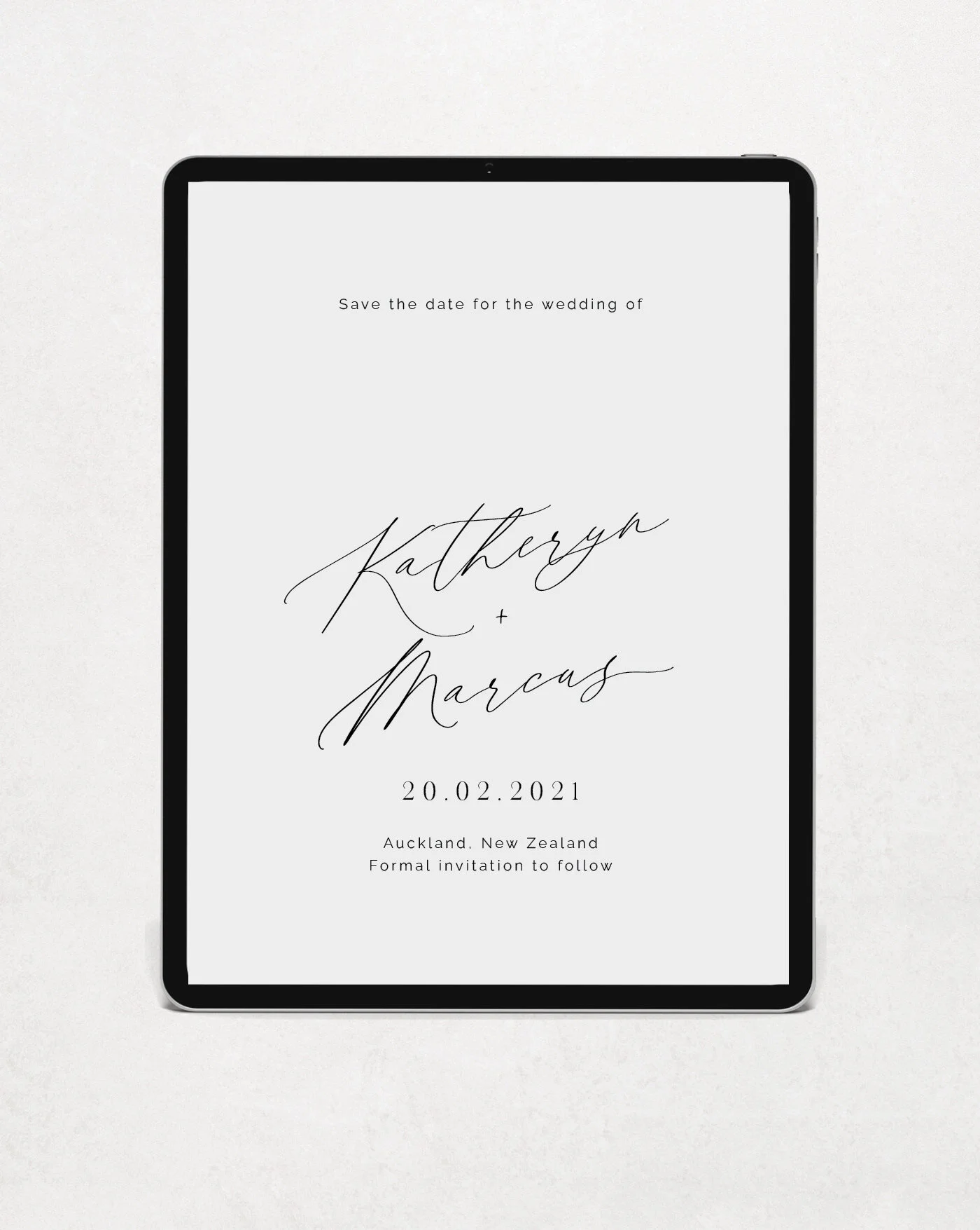 Just My Type Wedding Invitation Stationery NZ Wildflower Sketch Botanical Modern Romantic Bold Typography Calligraphy 1.jpg