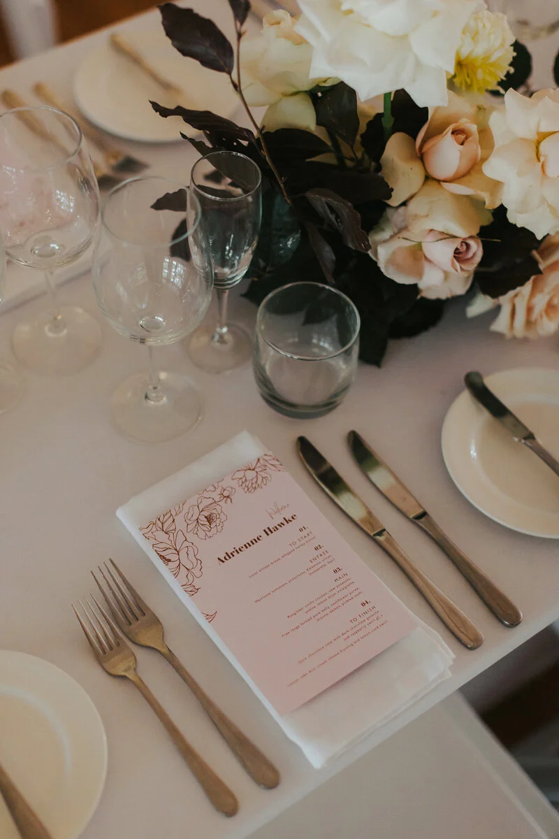 Wedding Reception Stationery} The Gaia Semi Custom Suite for Ash &amp; Cam