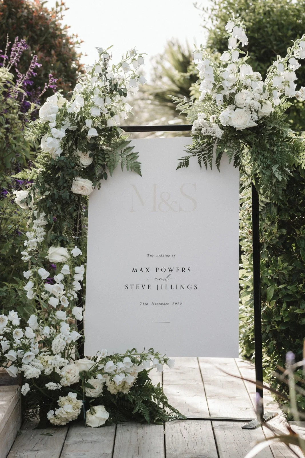 Just My Type Wedding Invitation Stationery NZ Modern Classic Romantic Signage Golf Course 16.jpg