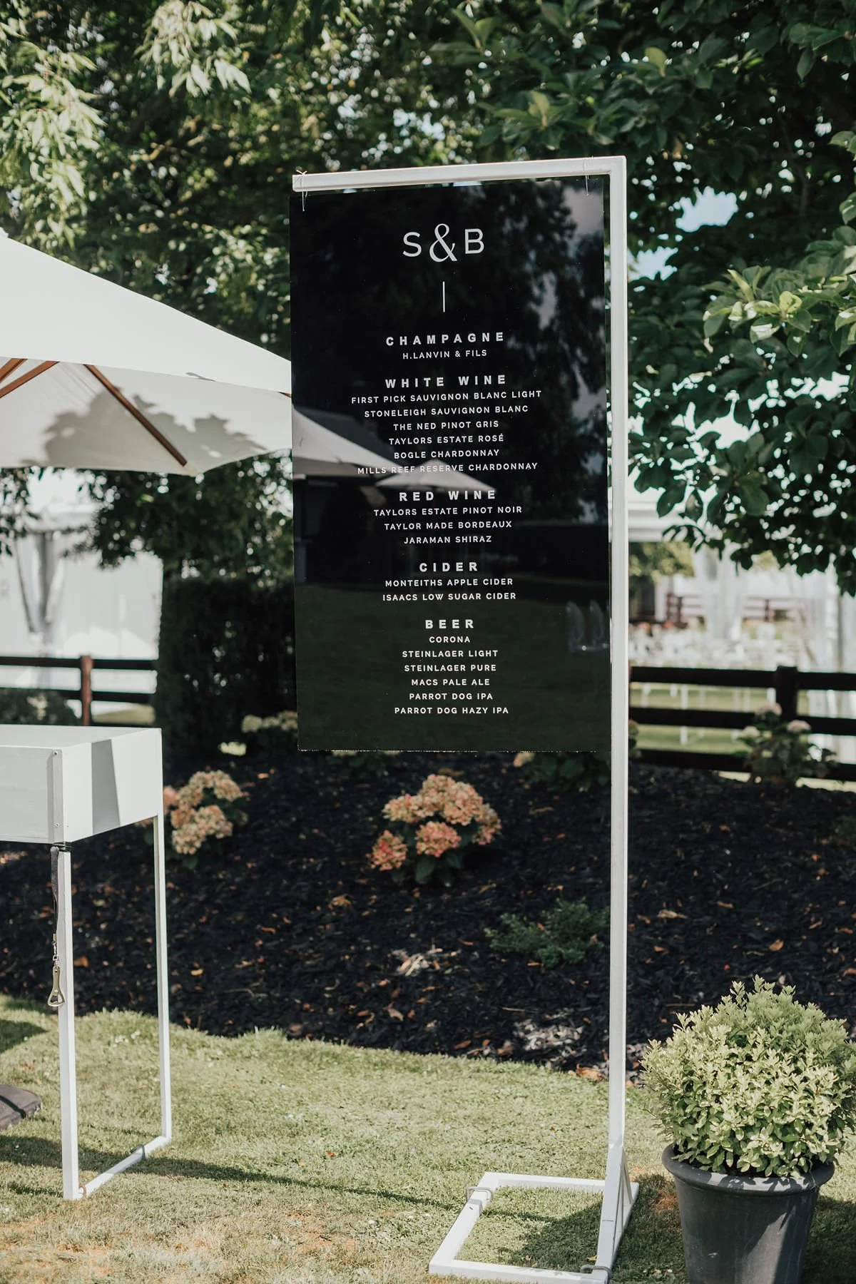 Just My Type Wedding Invitation Stationery NZ Modern Bold Black Acrylic Sign Perspex Wedding Signage 16.jpg