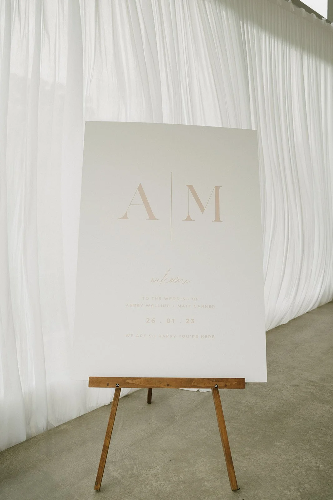 Just My Type Wedding Invitation Stationery NZ White Modern Beige 20.jpg