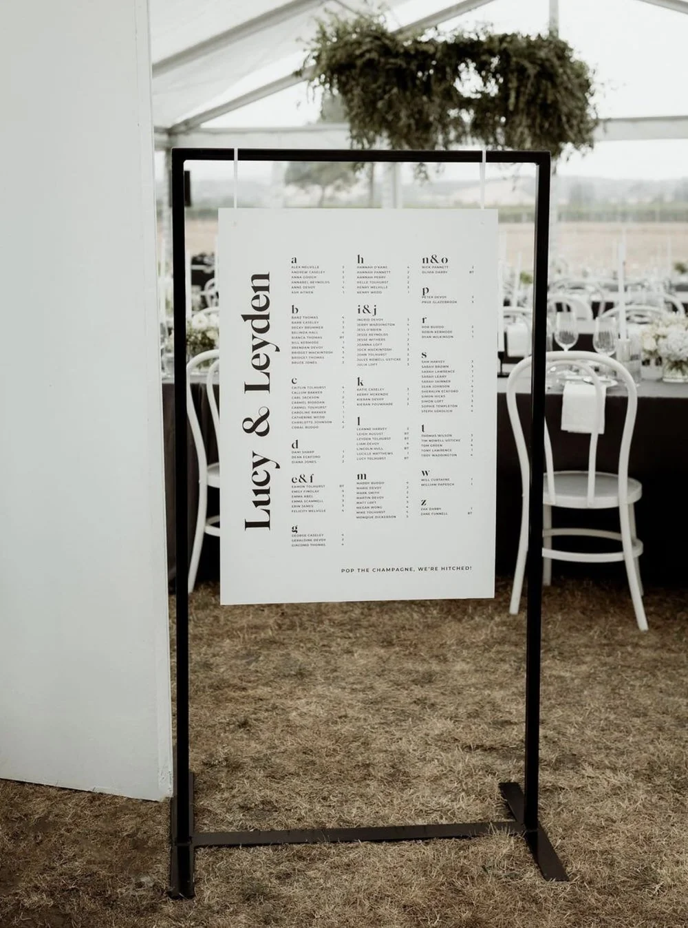Just My Type Wedding Invitation Stationery NZ Wedding Sign Welcome Sign Seating Plan Decal 32.jpg