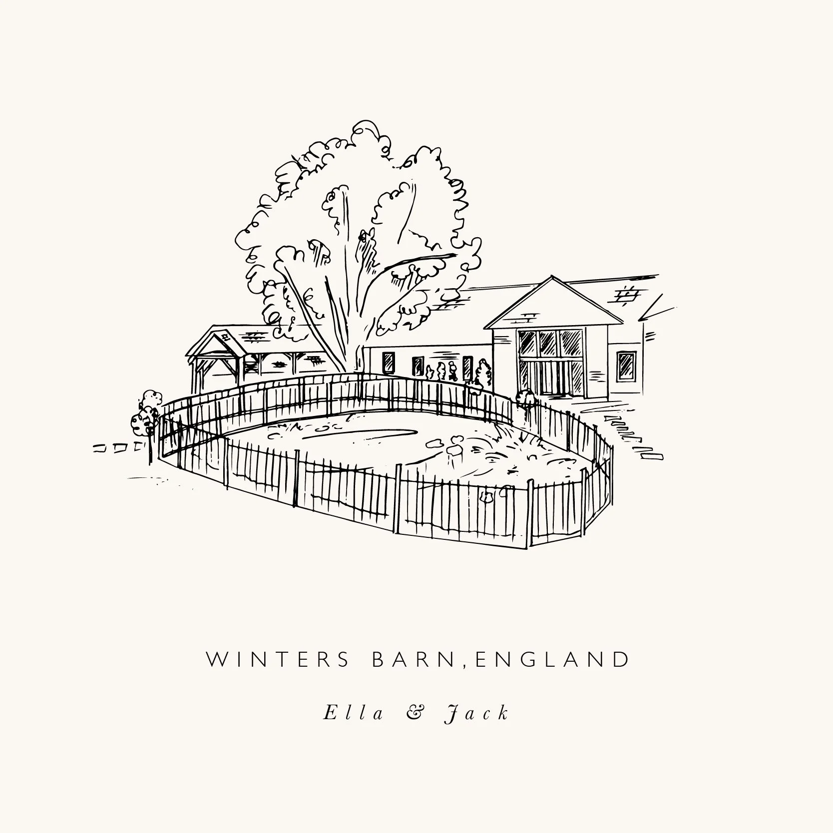 Just My Type Wedding Invitation Statiomery NZ Custom Venue Sketch Illustration-38-47.jpg
