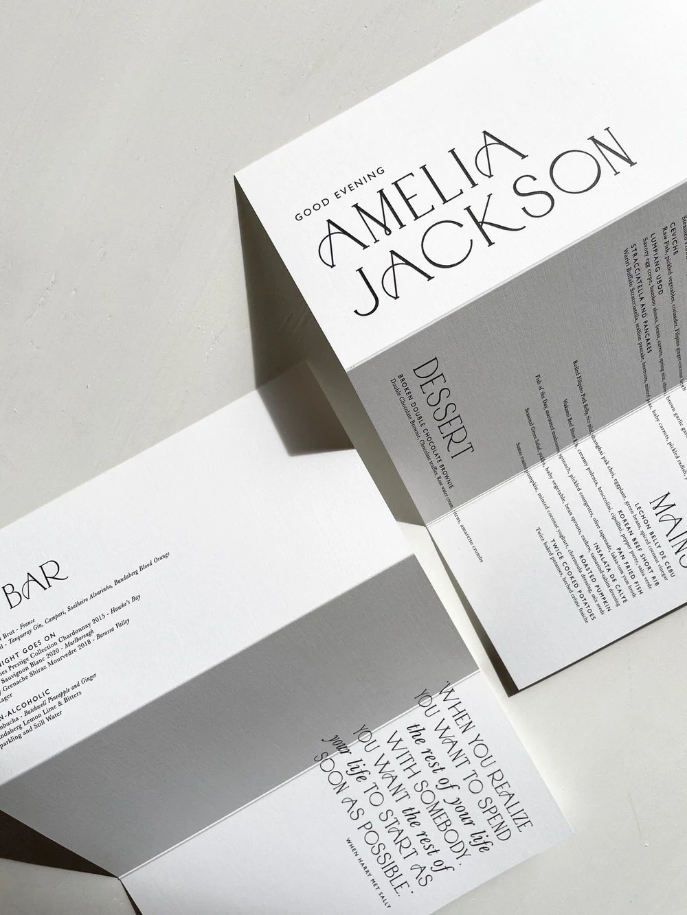 Just My Type Wedding Invitation Stationery NZ Wedding Menu Place Name Table Number3863.jpg