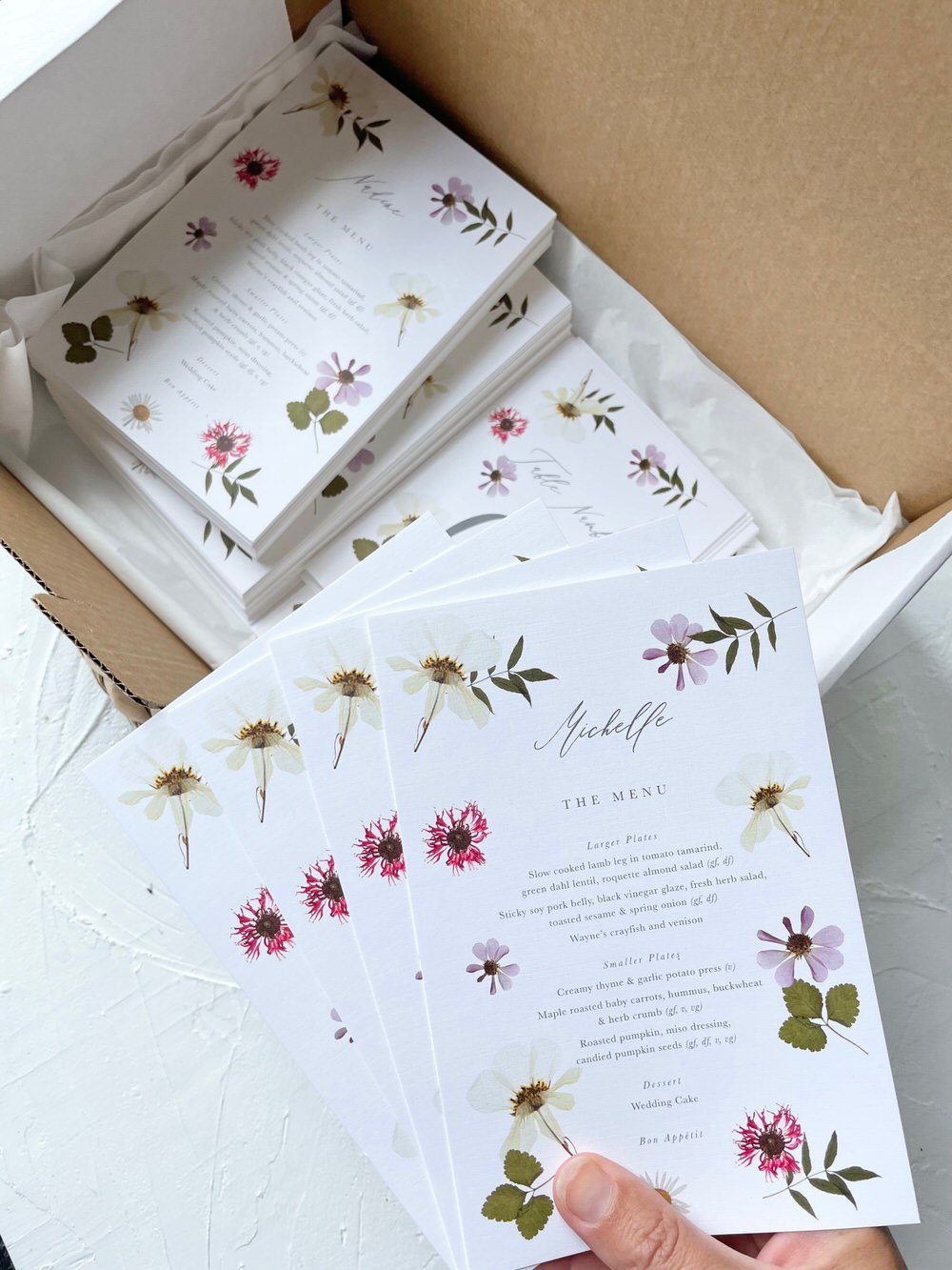 Just My Type Wedding Invitation Stationery NZ Wedding Menu Place Name Table Number3181.jpg