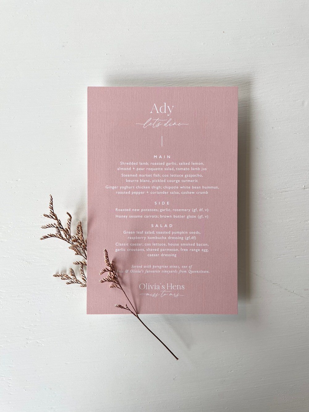 Just My Type Wedding Invitation Stationery NZ Wedding Menu Place Name Table Number1853.jpg