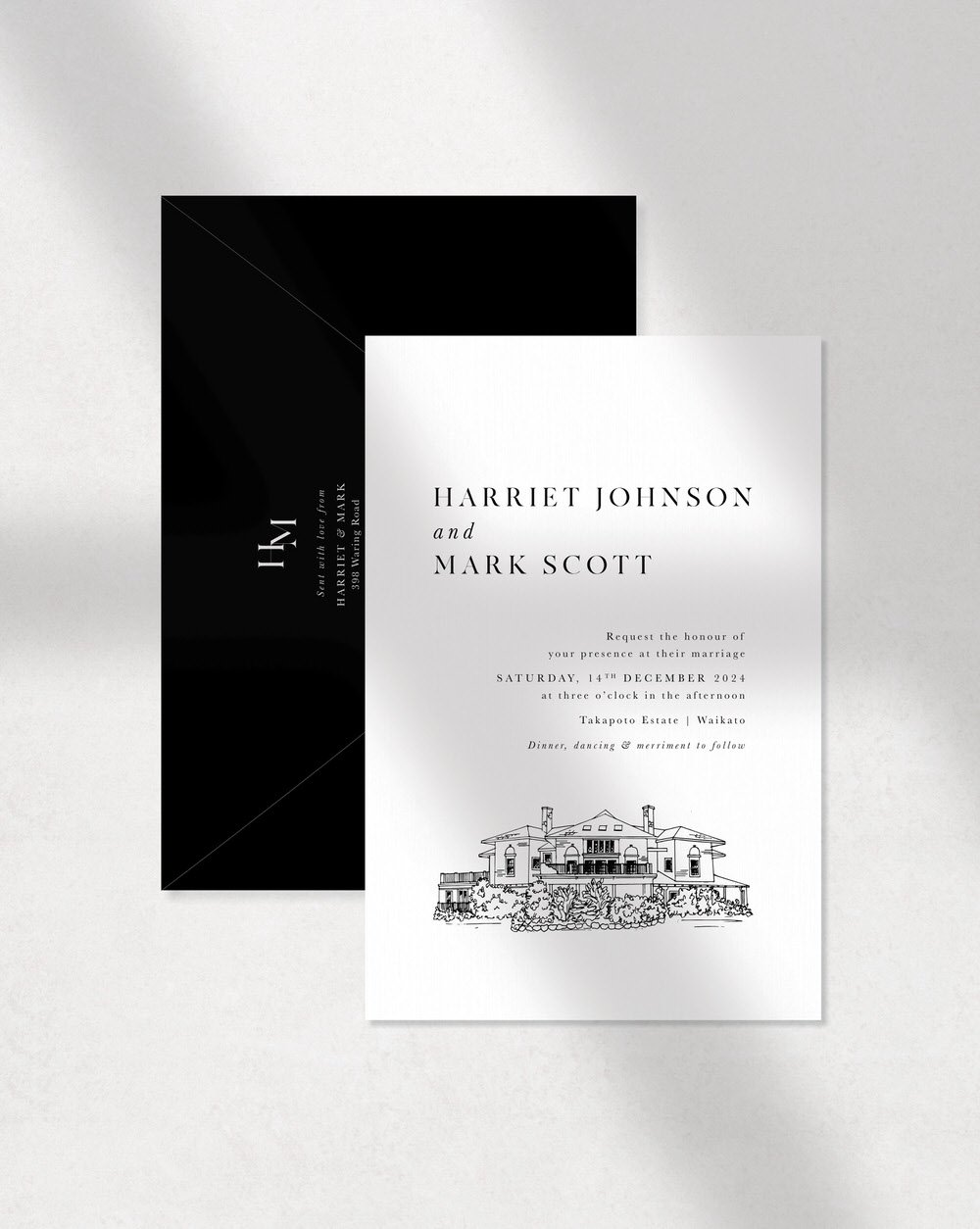 Just My Type Wedding Invitation Stationery Modern Bold Romantic Elegant ASTER6.jpg