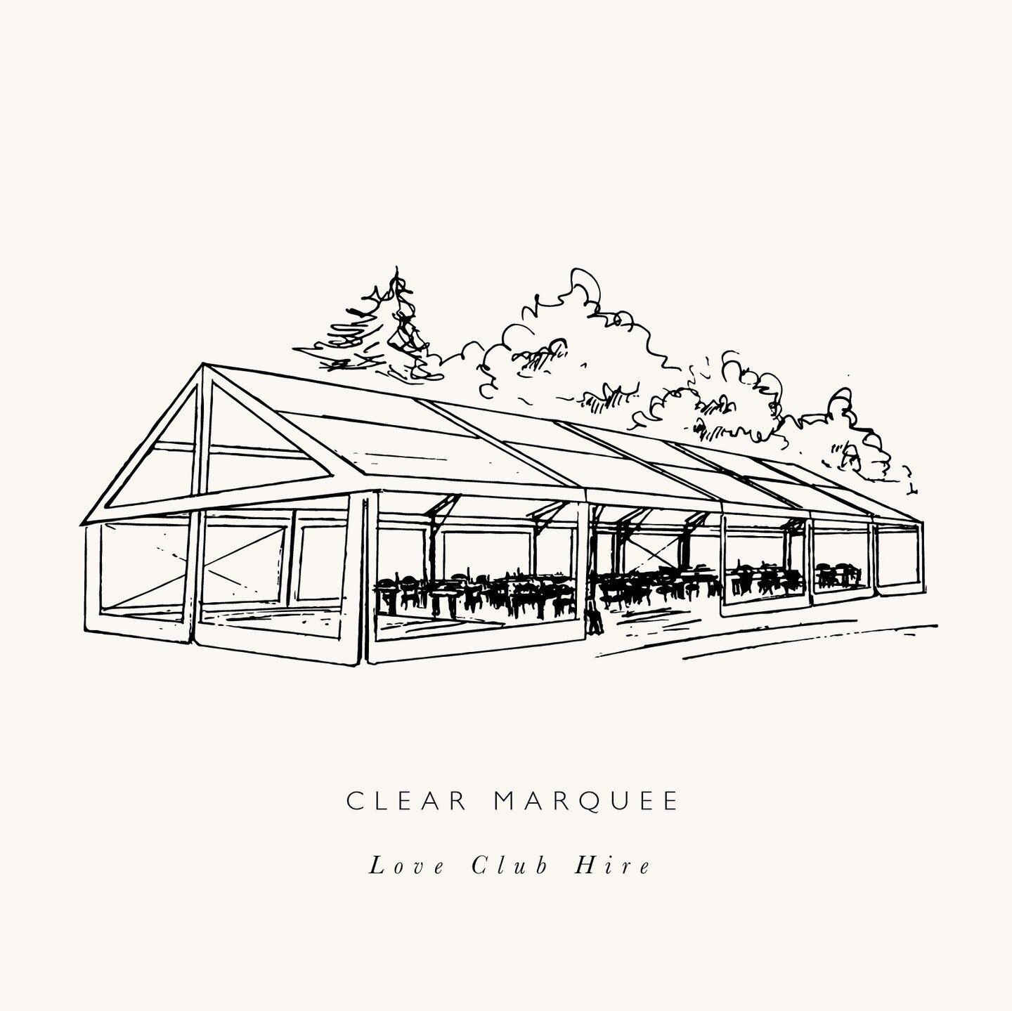 Marquee Weddings 🤍💫 ⁠
⁠
This beauty of a sketch was ordered by lovely Abbey from @loveclubhire, thank you for the opportunity to illustrate your gorgeous clear marquee!⁠ Go visit their socials to see this beauty in action around the Waikato x⁠
⁠
Di