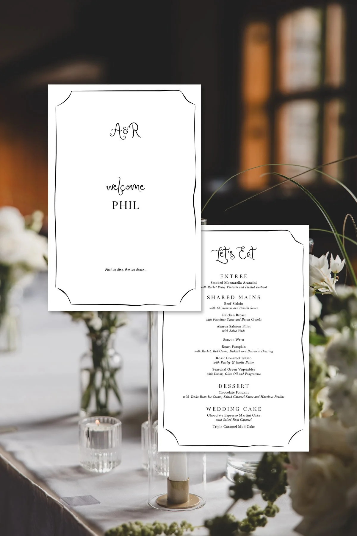 Personalised Dinner Menus