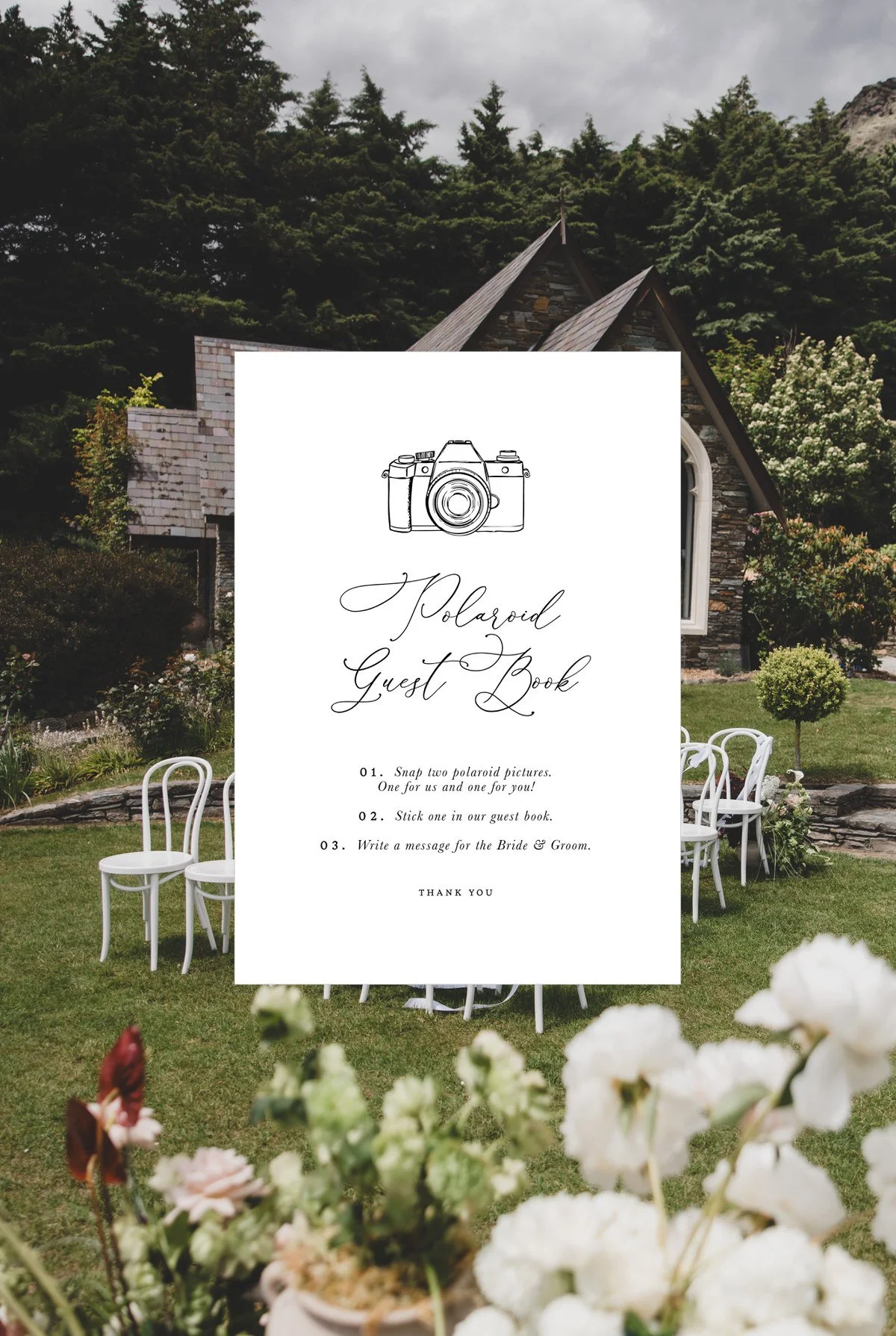 Polaroid Guest Book Sign