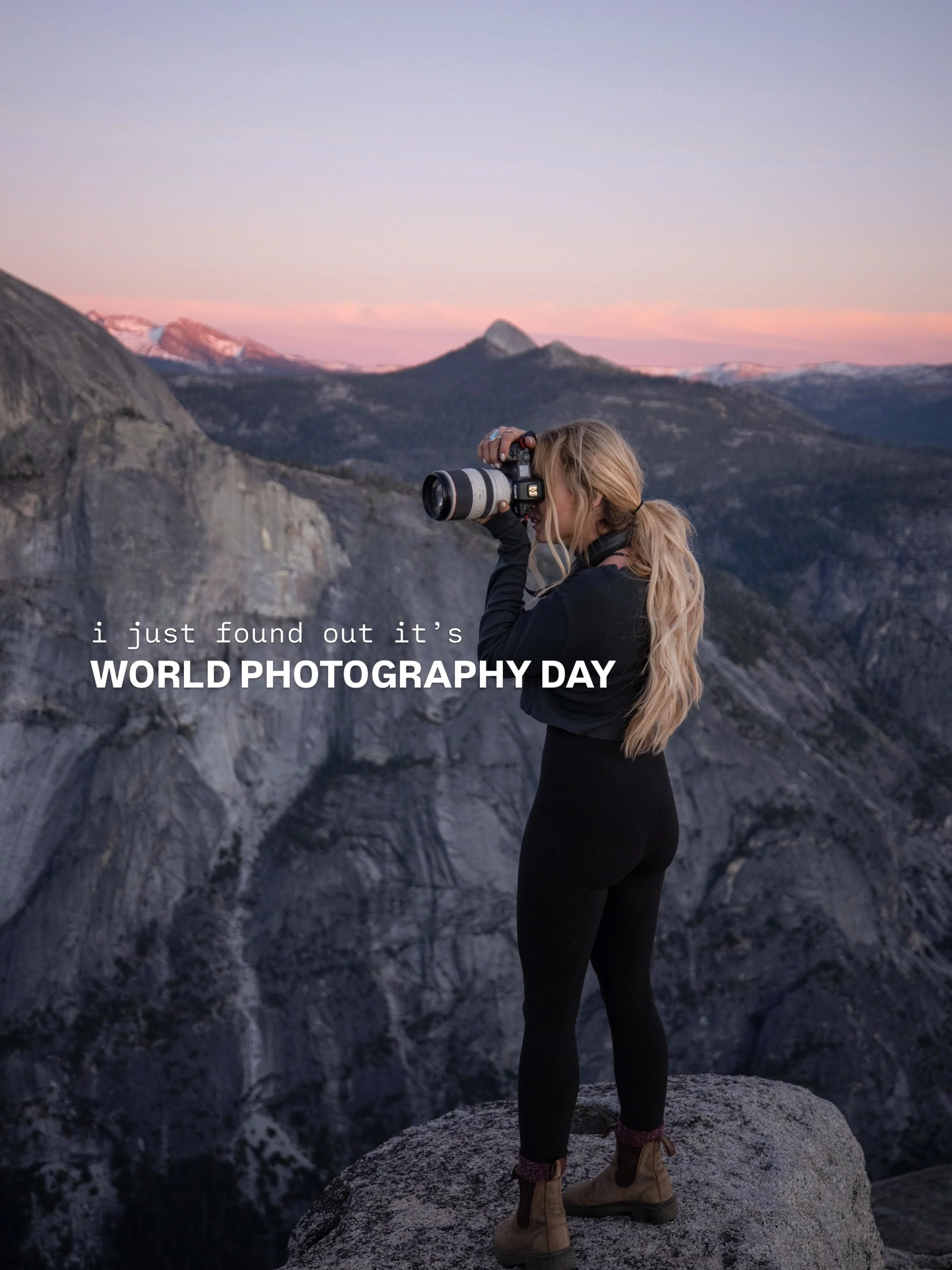 happy world photo day to all you beautiful people 📸